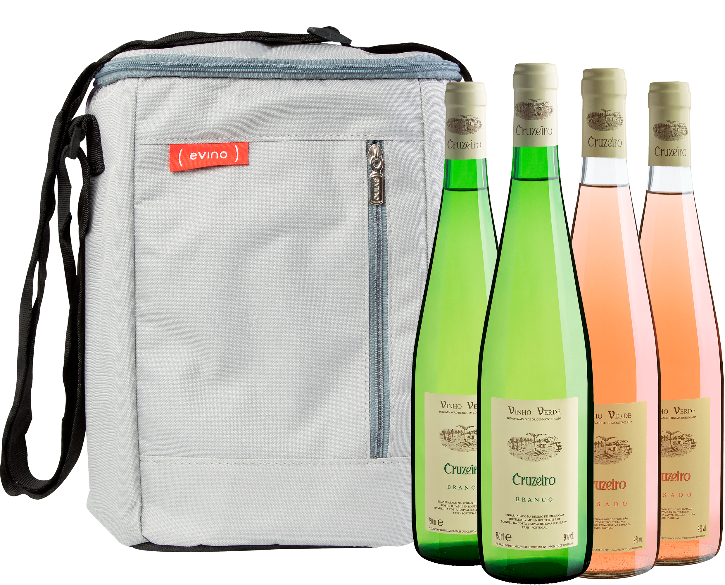 Kit Vinho Verde | 2 Branco + 2 Rosé + 1 Bolsa Exclusiva 