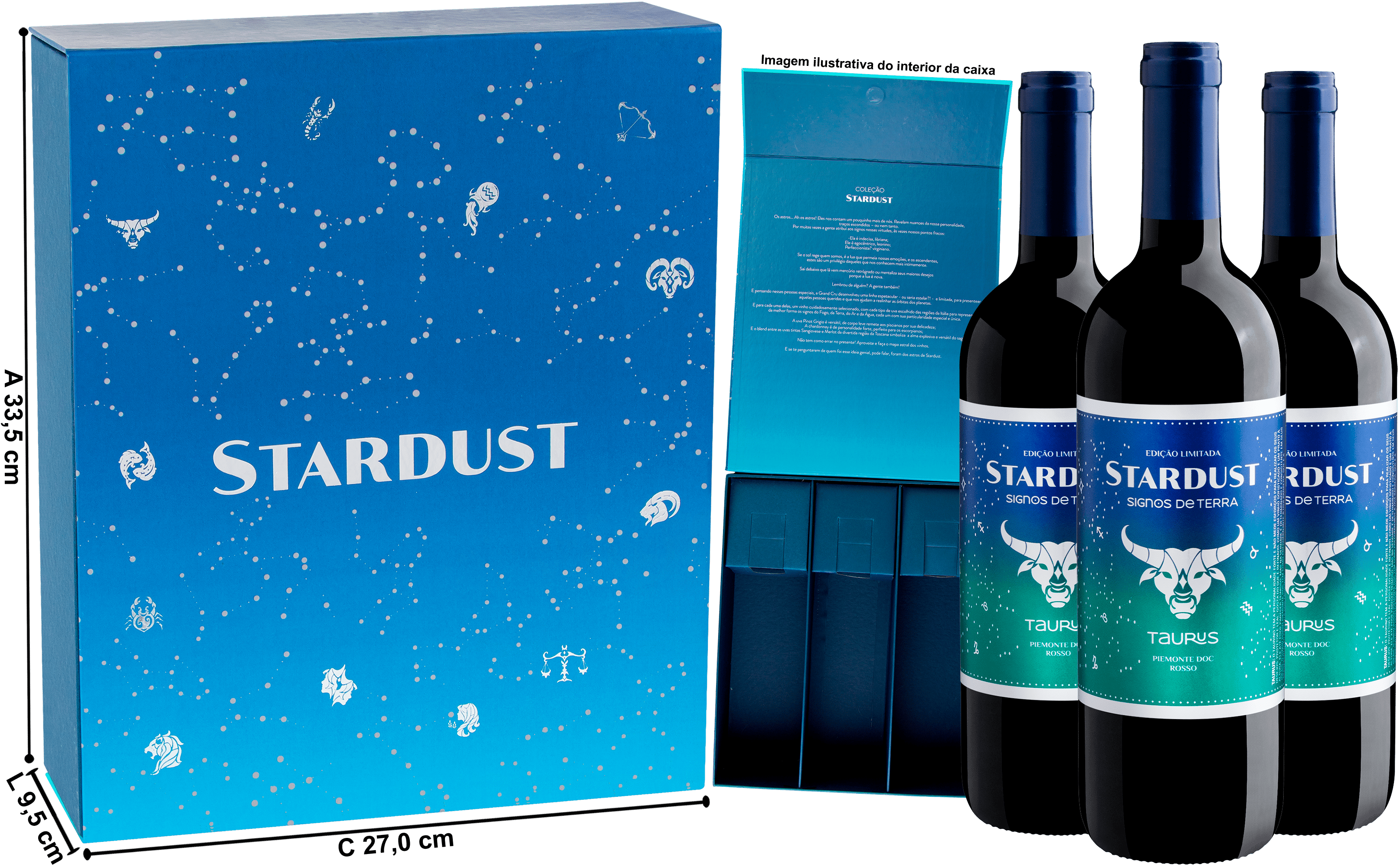 Kit Touro para Presente + Caixa Exclusiva