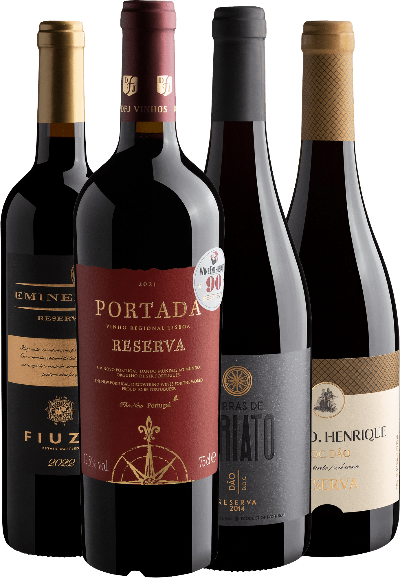 Kit 4 Portugueses Reservas por R$57,92 cada garrafa com cupom