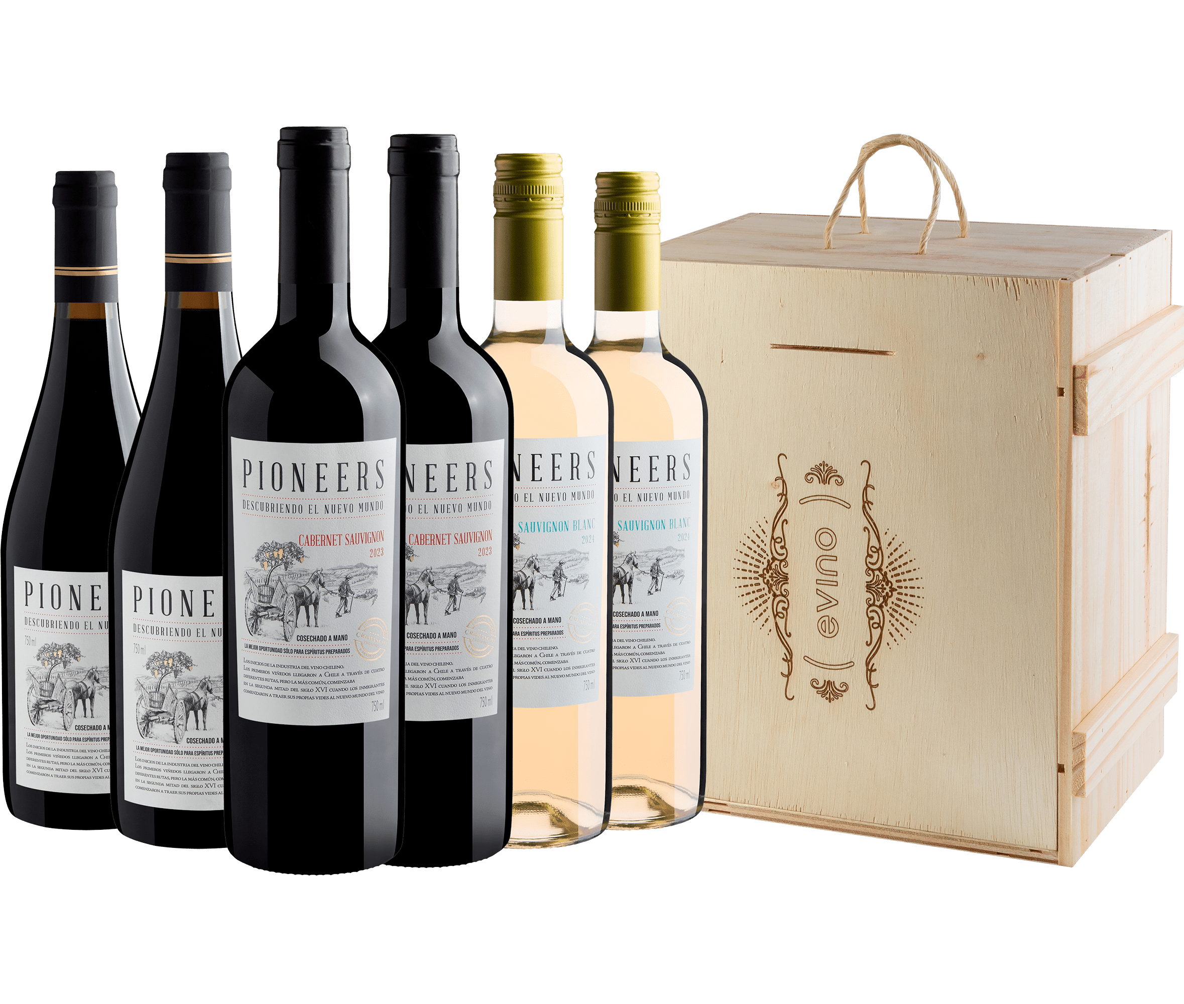 Kit Linha Pioneers + Caixa de Madeira + Frete Grátis*