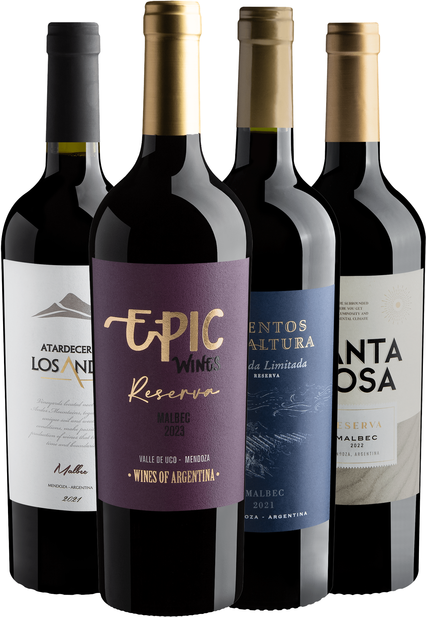 Kit Malbecs Reservas por R$59,90 cada garrafa + Frete Grátis*