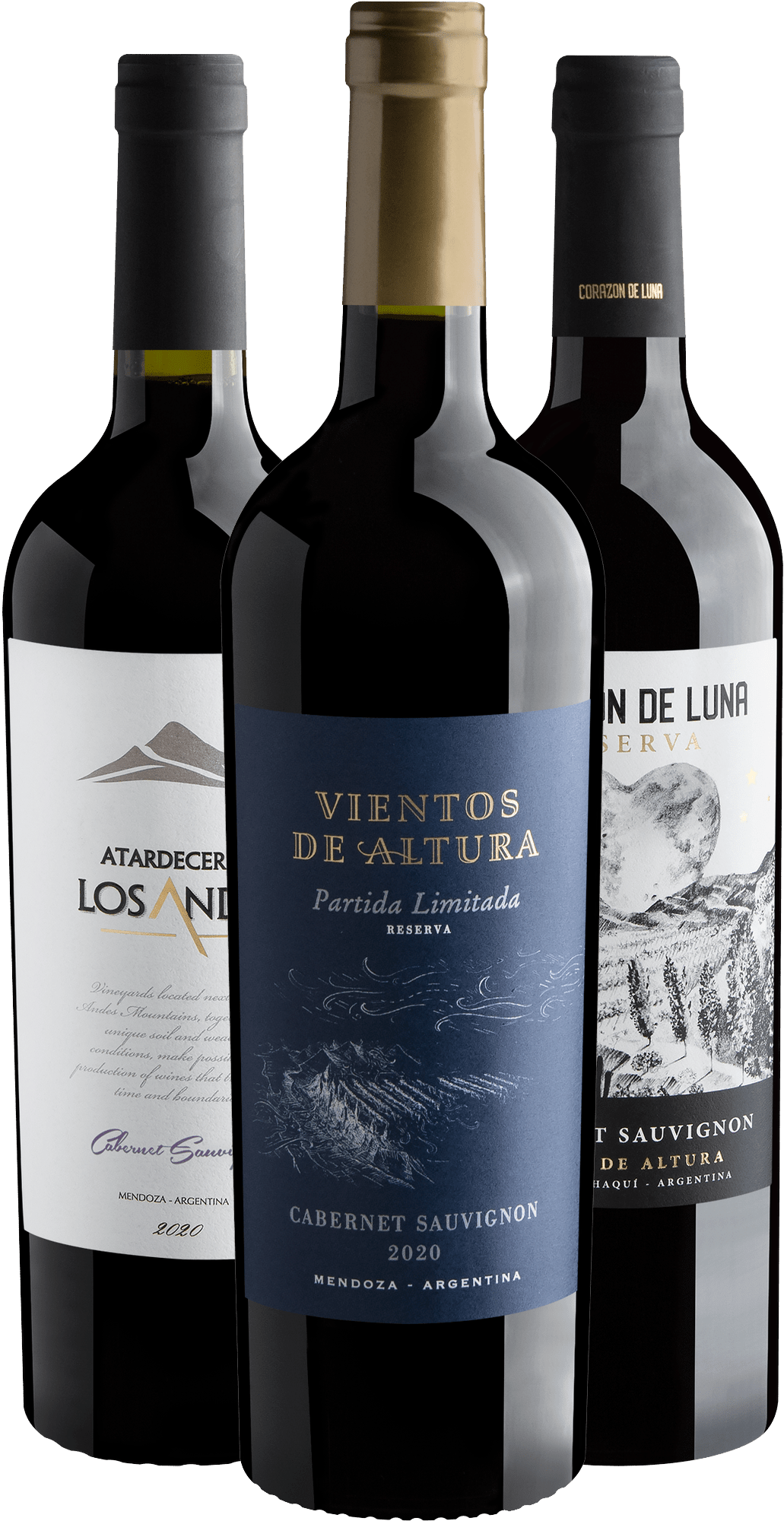 Kit 3 Cabernets Sauvignons Reservas por R$59,90 cada garrafa + Frete Grátis*