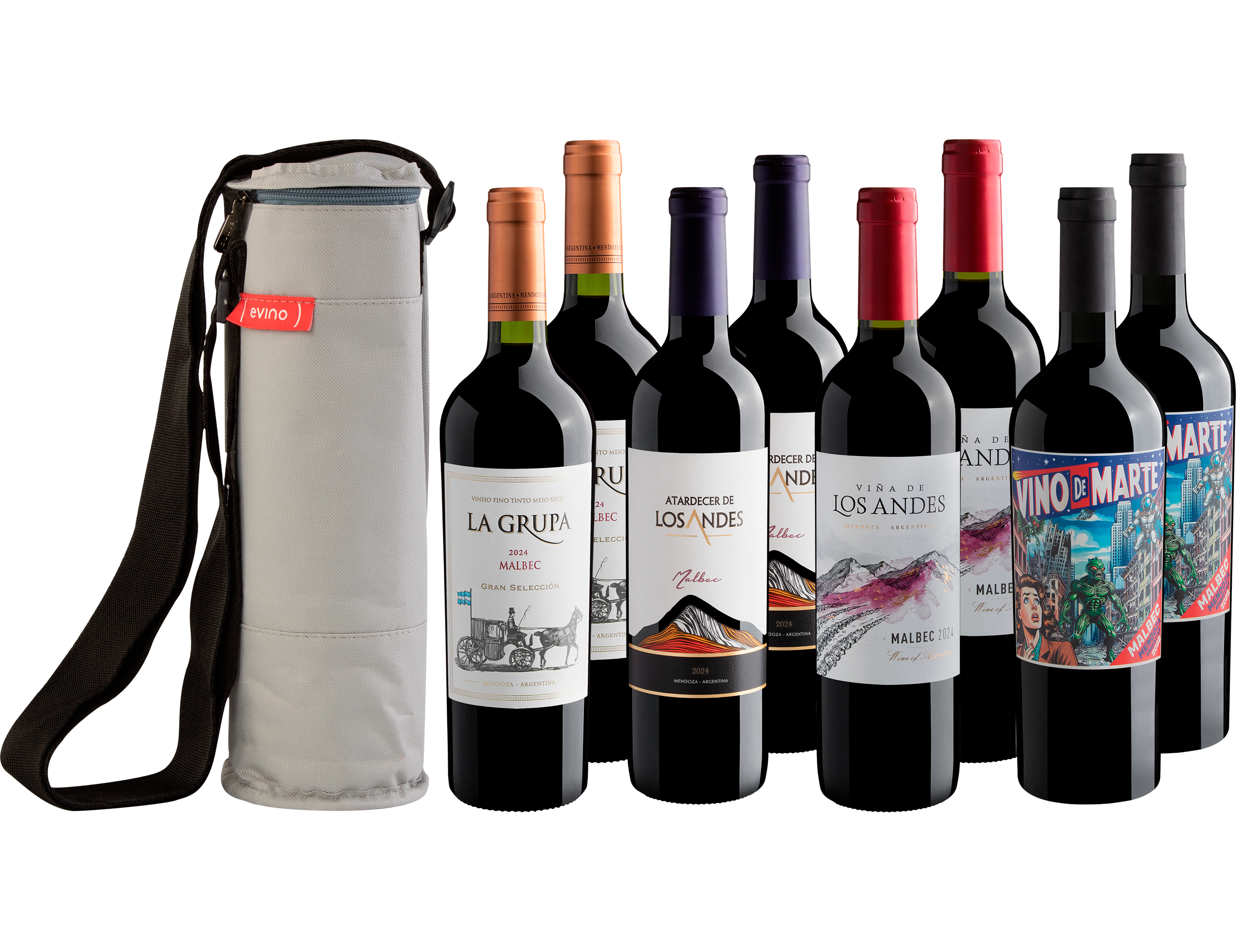 Kit Malbecs em Dobro | 8 garrafas + Bolsa Exclusiva 