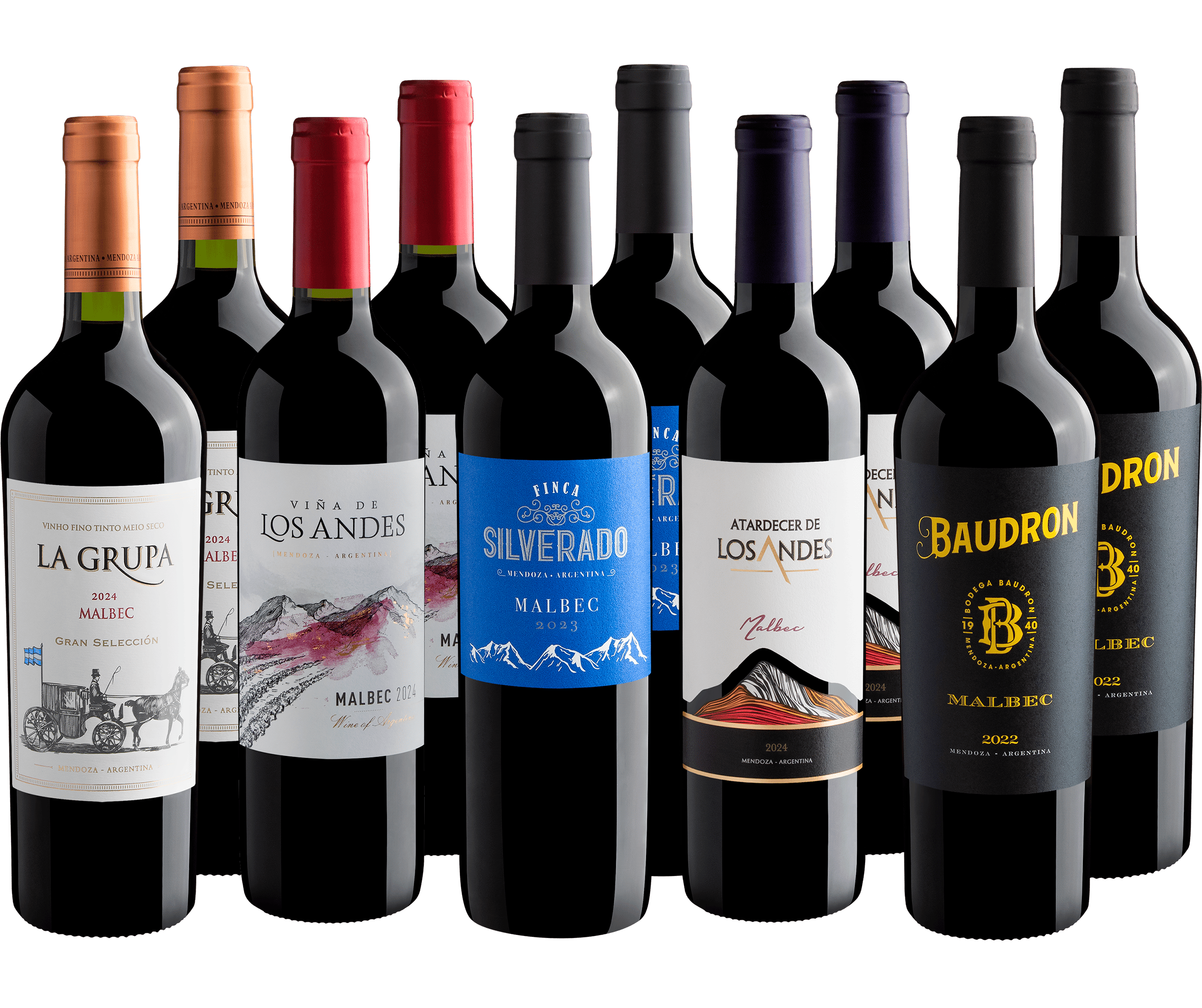 Kit Malbecs em Dobro | 10 garrafas por R$27,90 cada 