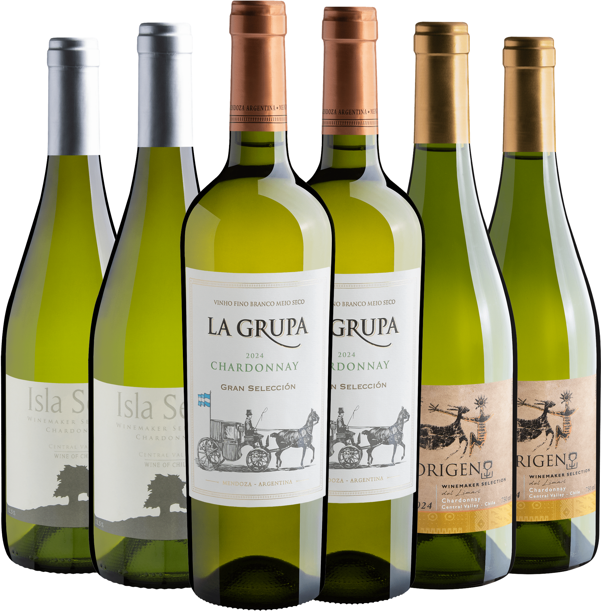 Kit Chardonnays | 6 garrafas por R$28,90 cada 
