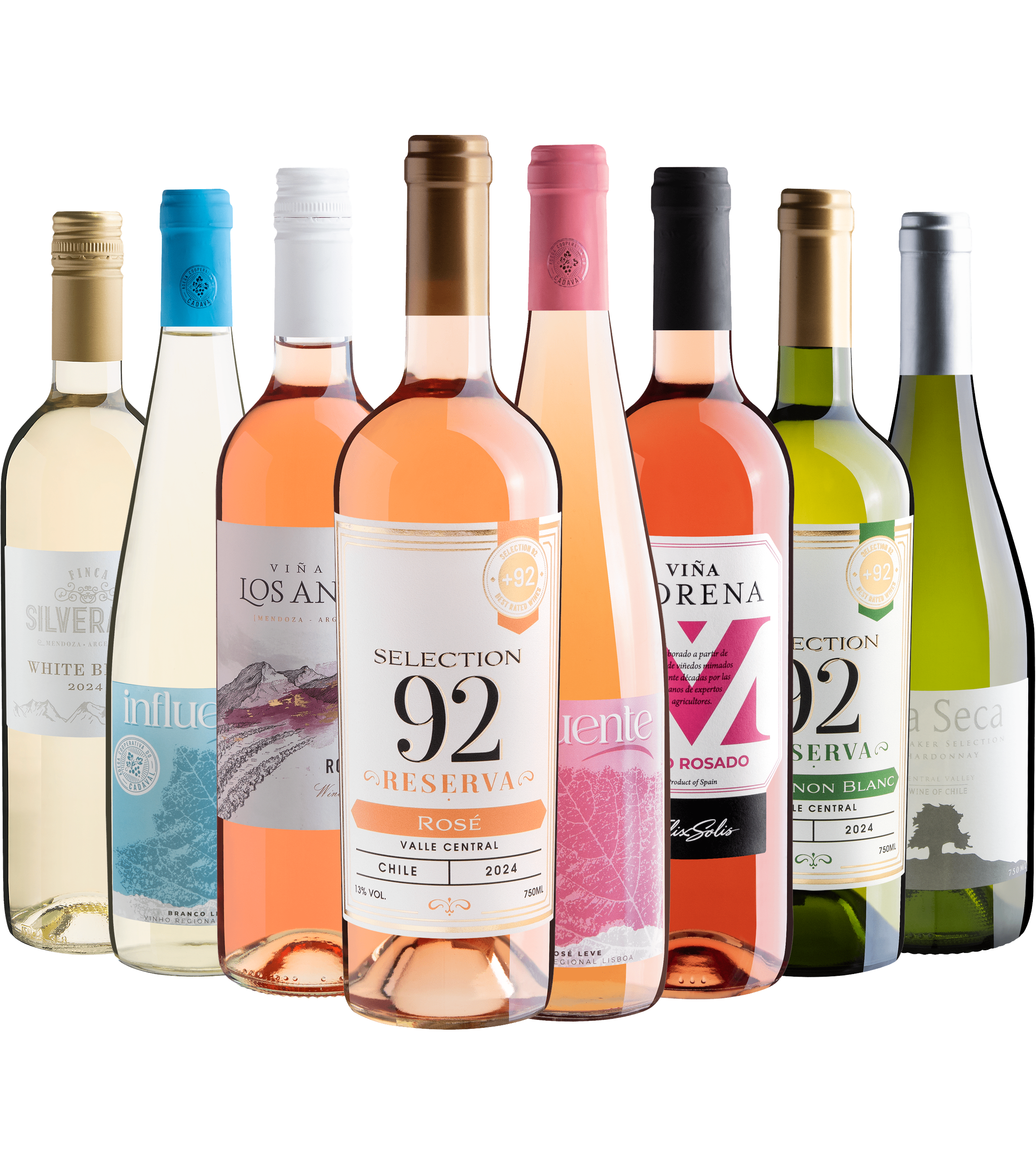 Kit 8 Vinhos Refrescantes por R$27,90 cada garrafa