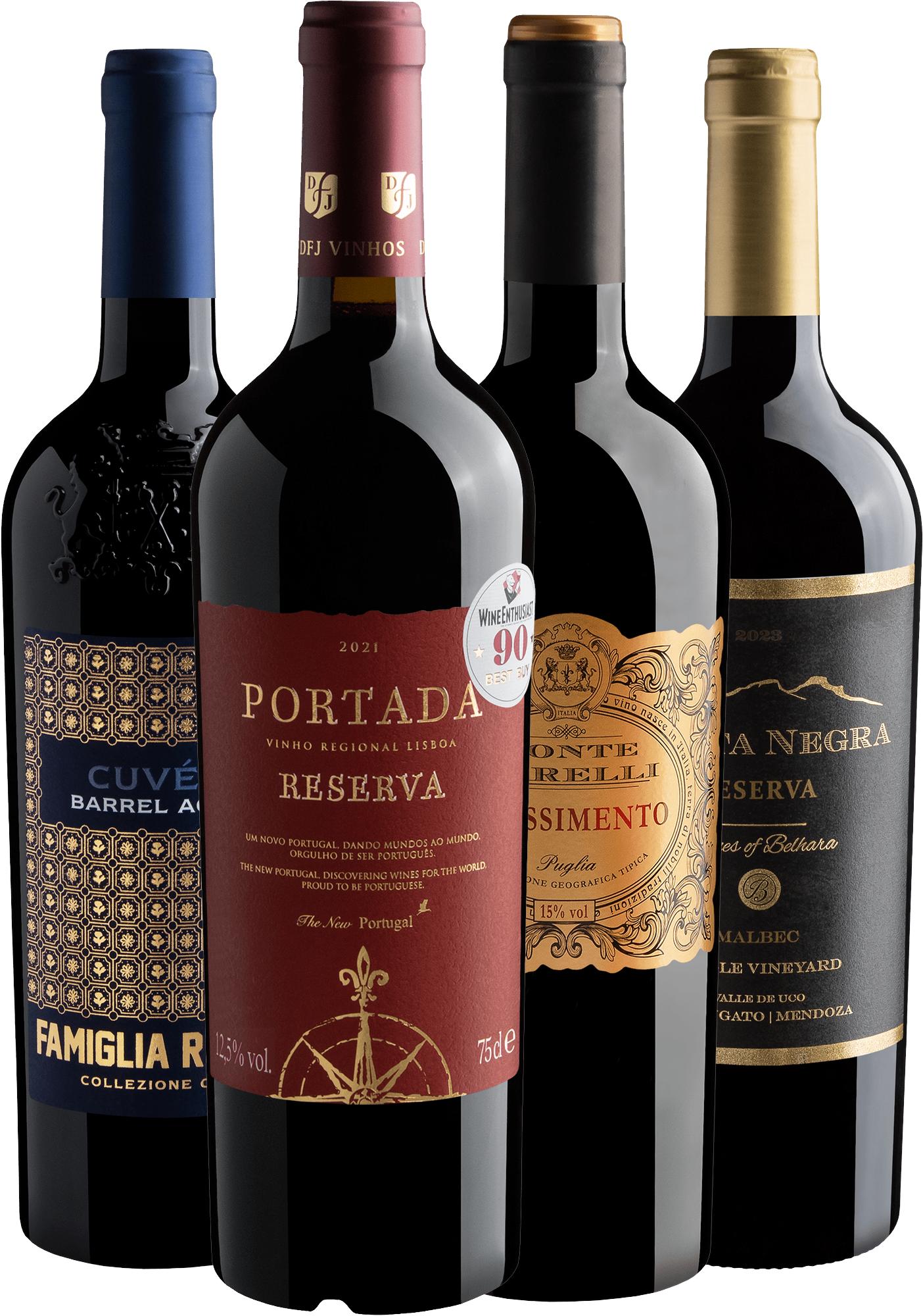 Kit Clássicos Premiados | 4 garrafas por R$69,90 cada