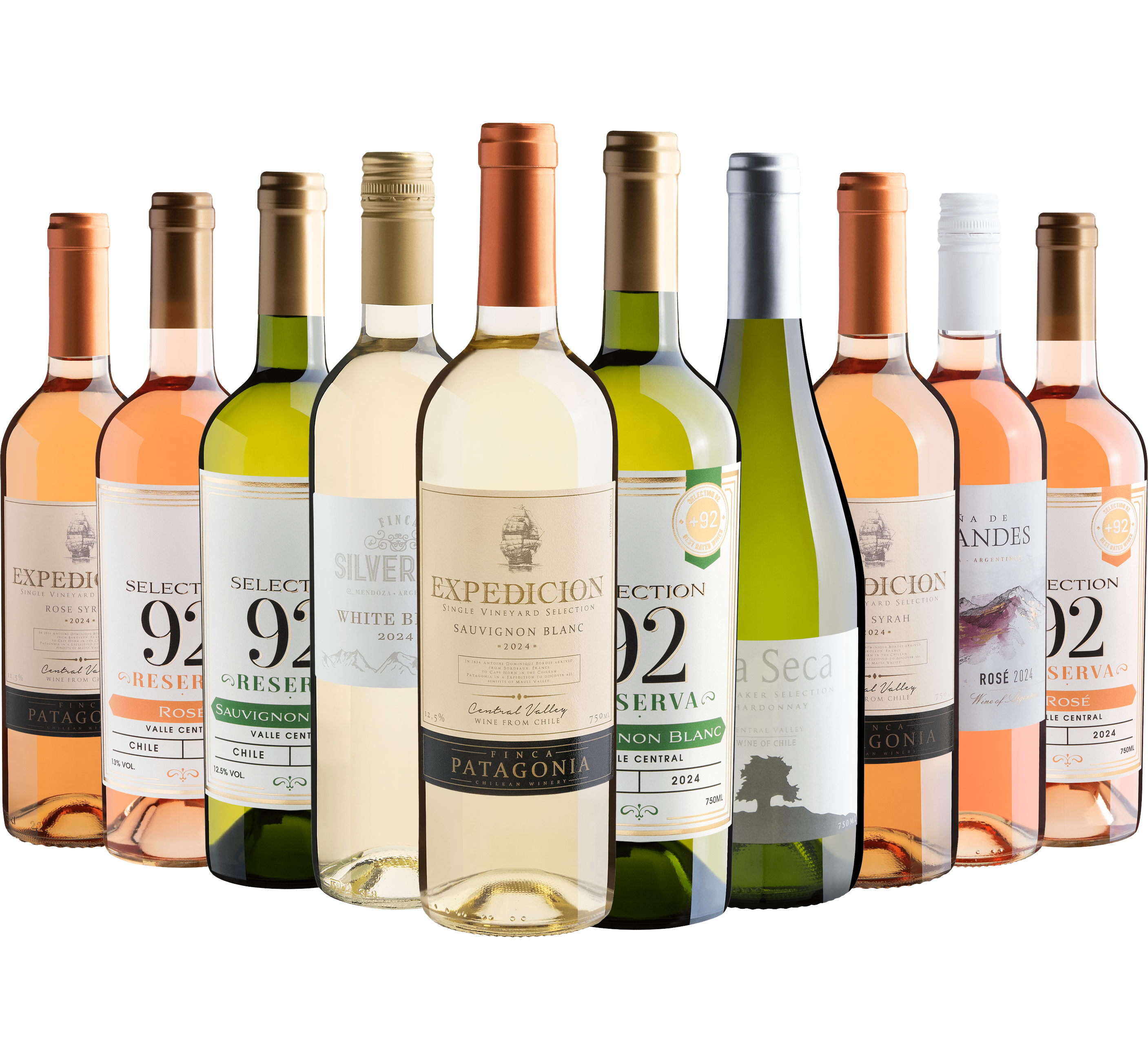 Kit 10 Vinhos Refrescantes por R$24,90 cada garrafa*