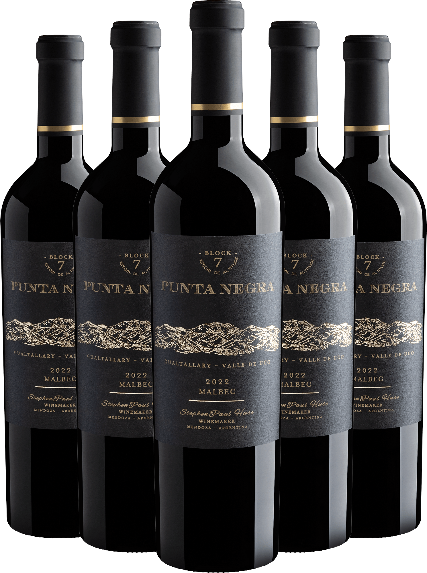 Kit 5 Punta Negra Block 7 Malbec 