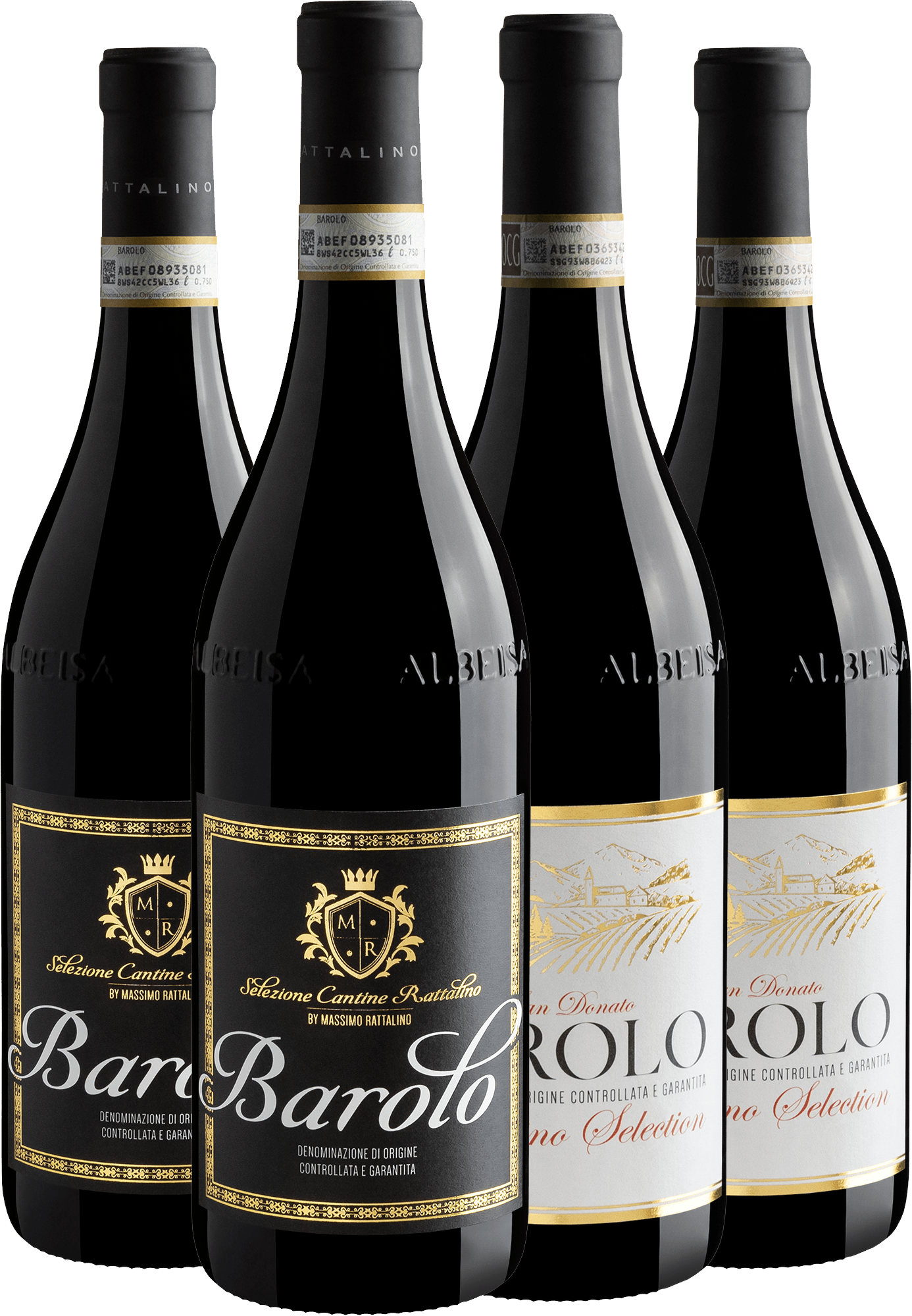 Kit Massimo Rattalino Barolo | 2 Selezione Cantine + 2 San Donato por R$209,90 cada garrafa