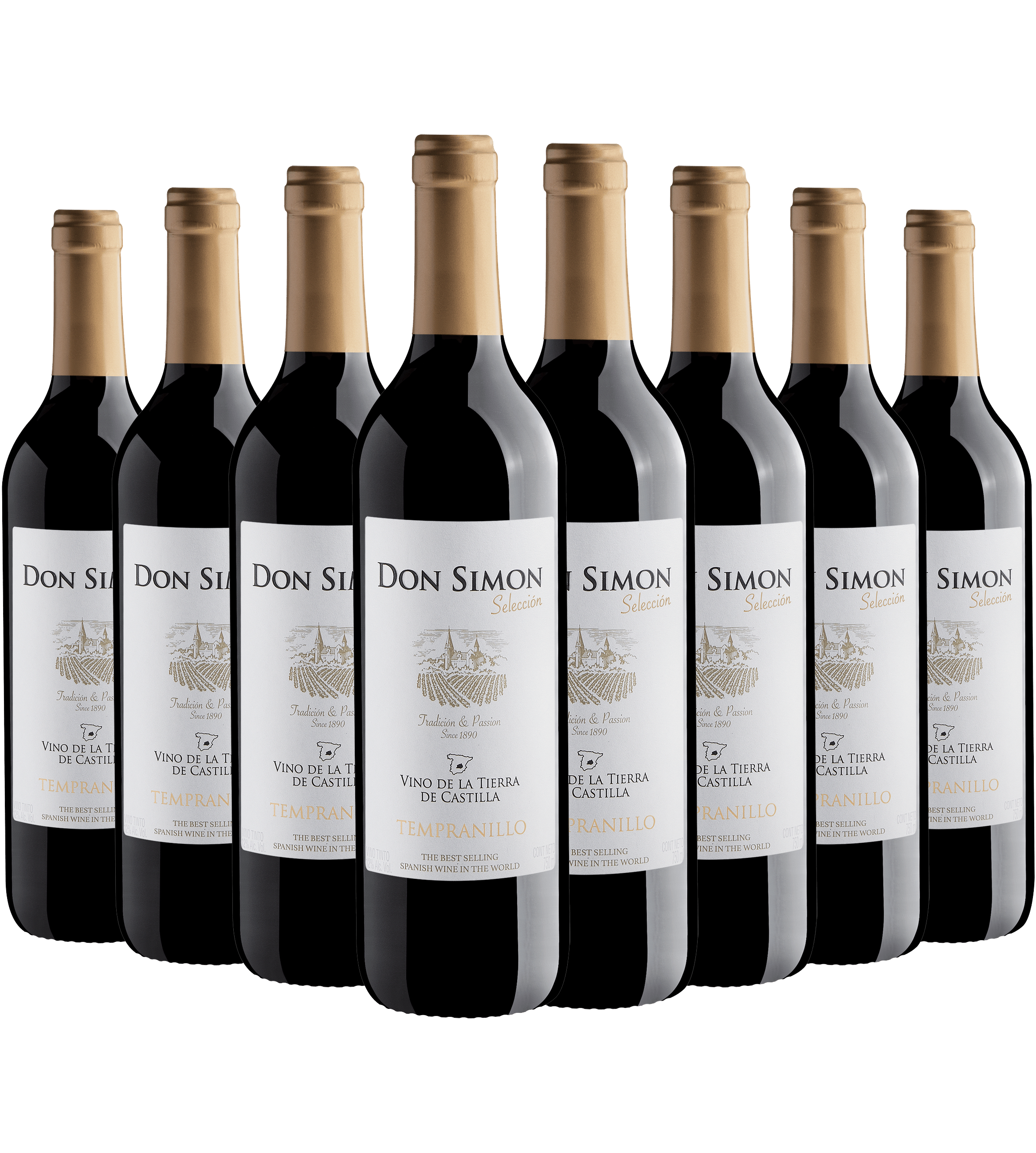 Kit 8 Don Simon Tempranillo por R$24,90 cada garrafa*