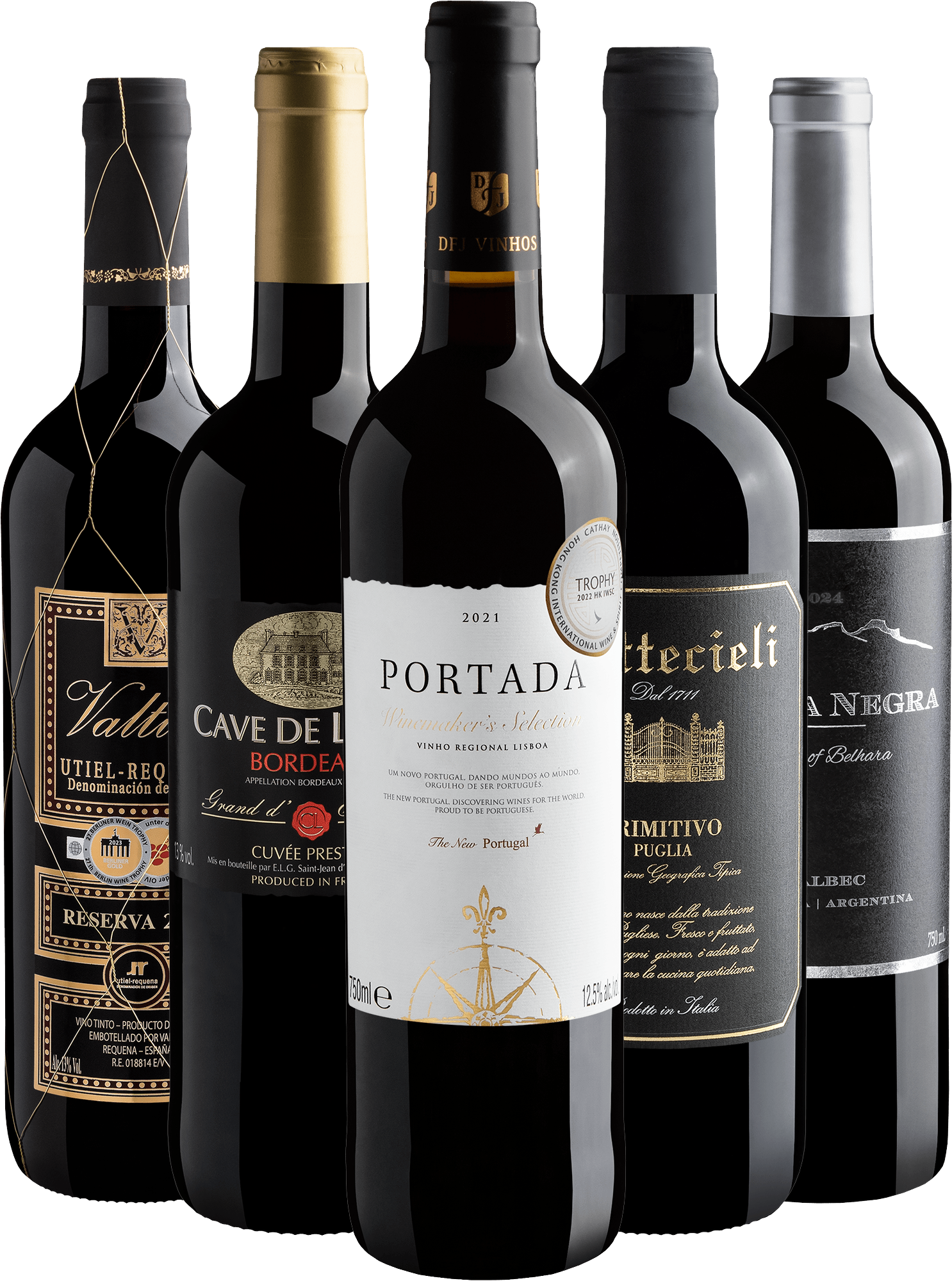 Kit 5 Premiados por R$49,90 cada garrafa 