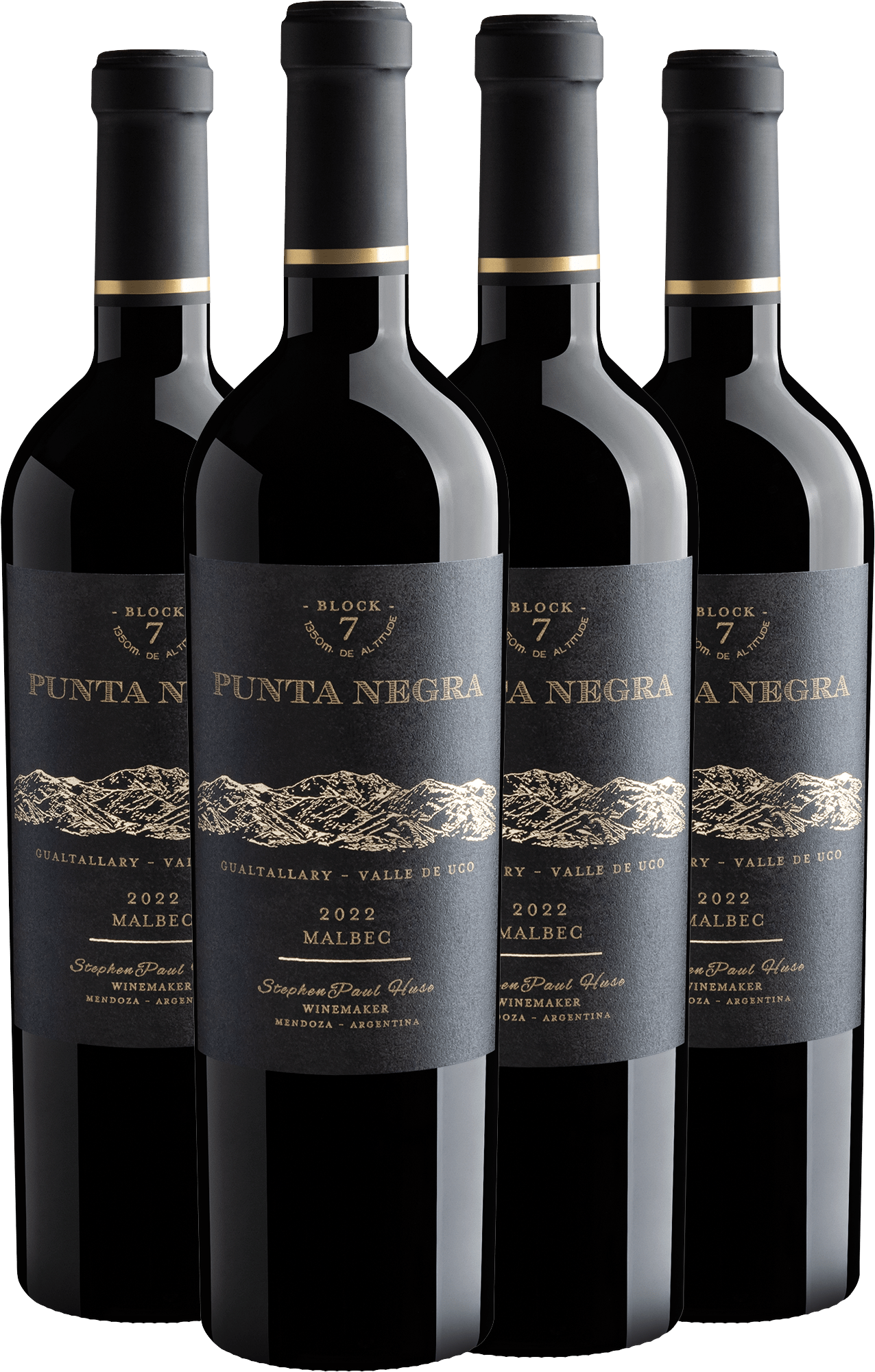 Kit 4 Punta Negra Block 7 Malbec 