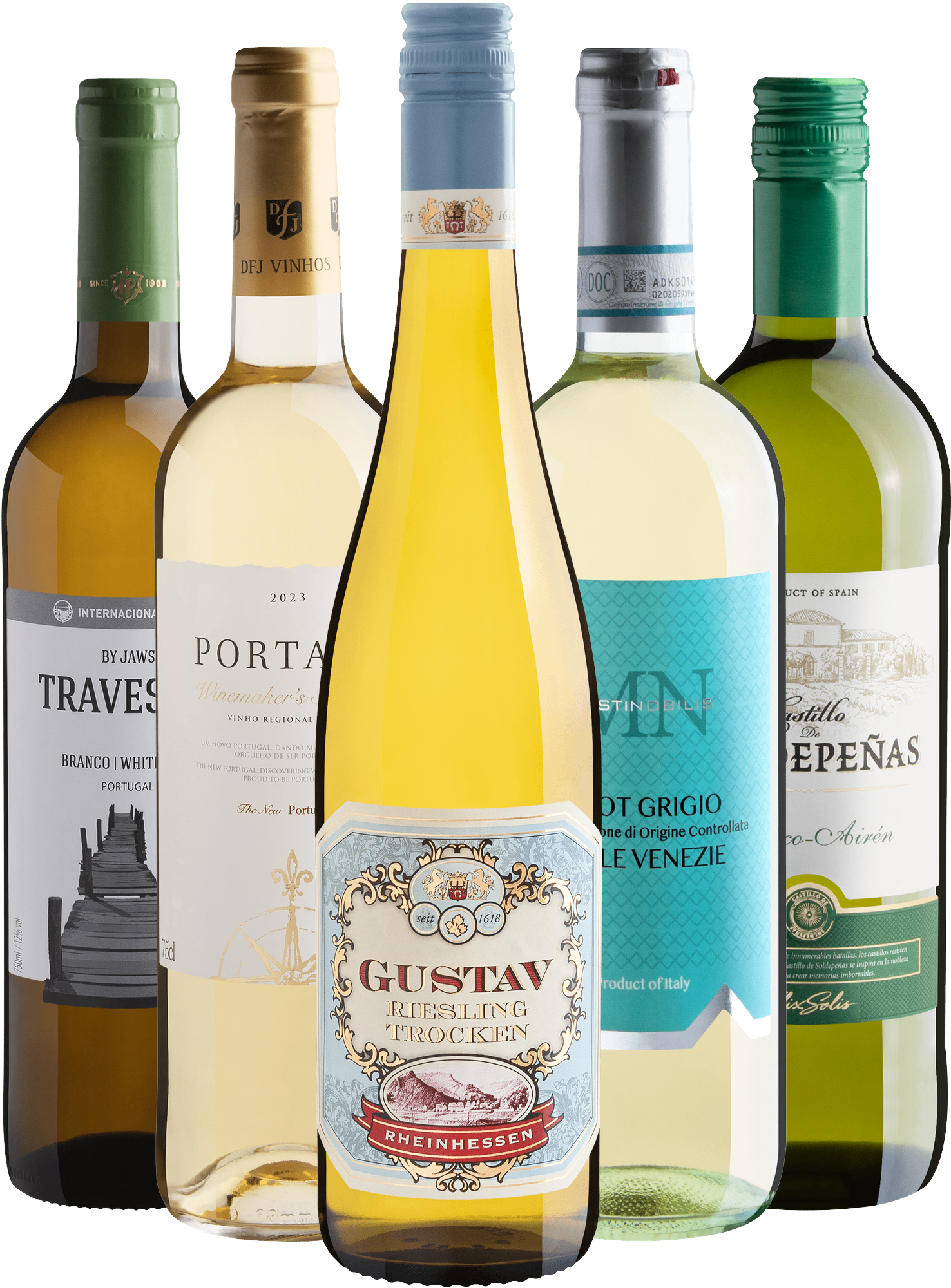Kit Best Sellers Brancos | 5 garrafas por R$44,90 cada