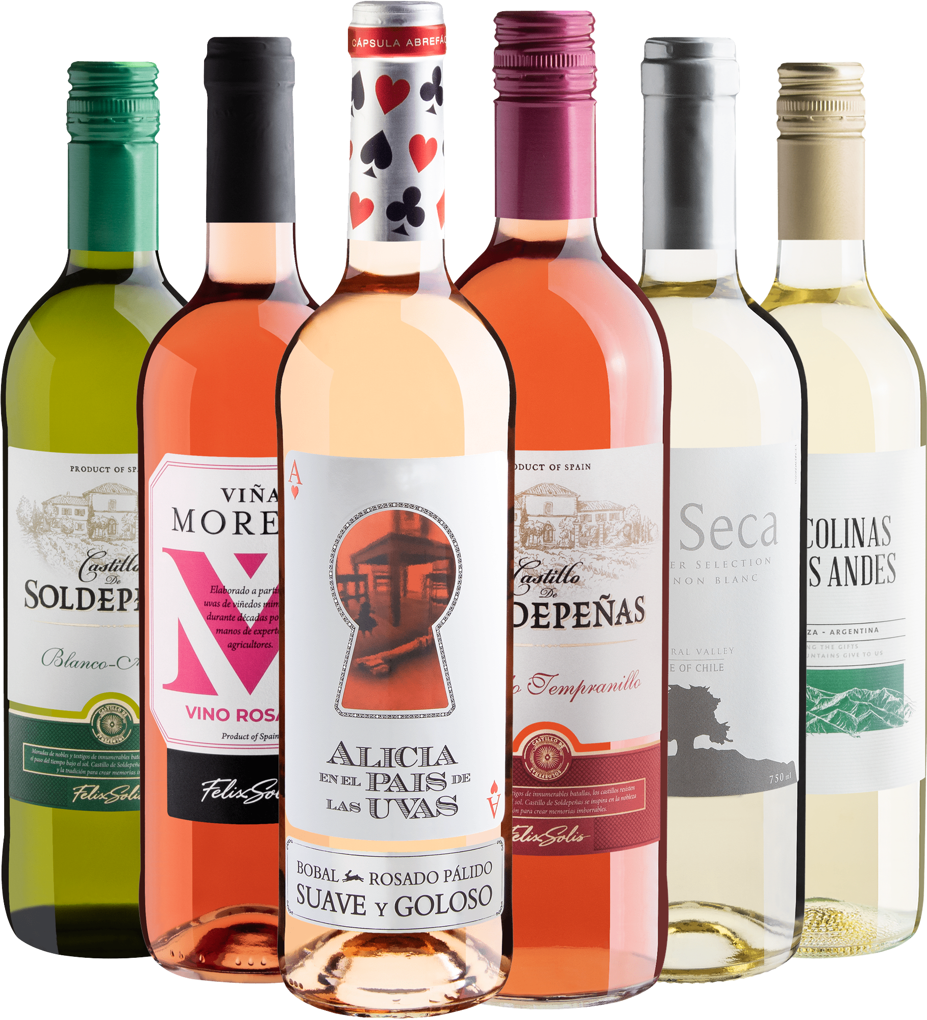 Kit 6 Vinhos Refrescantes*