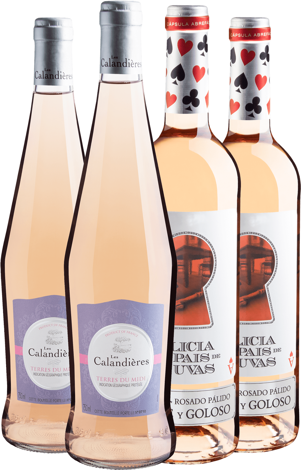 Kit Rosés Best Sellers | 4 garrafas por R$45,92 cada com cupom 