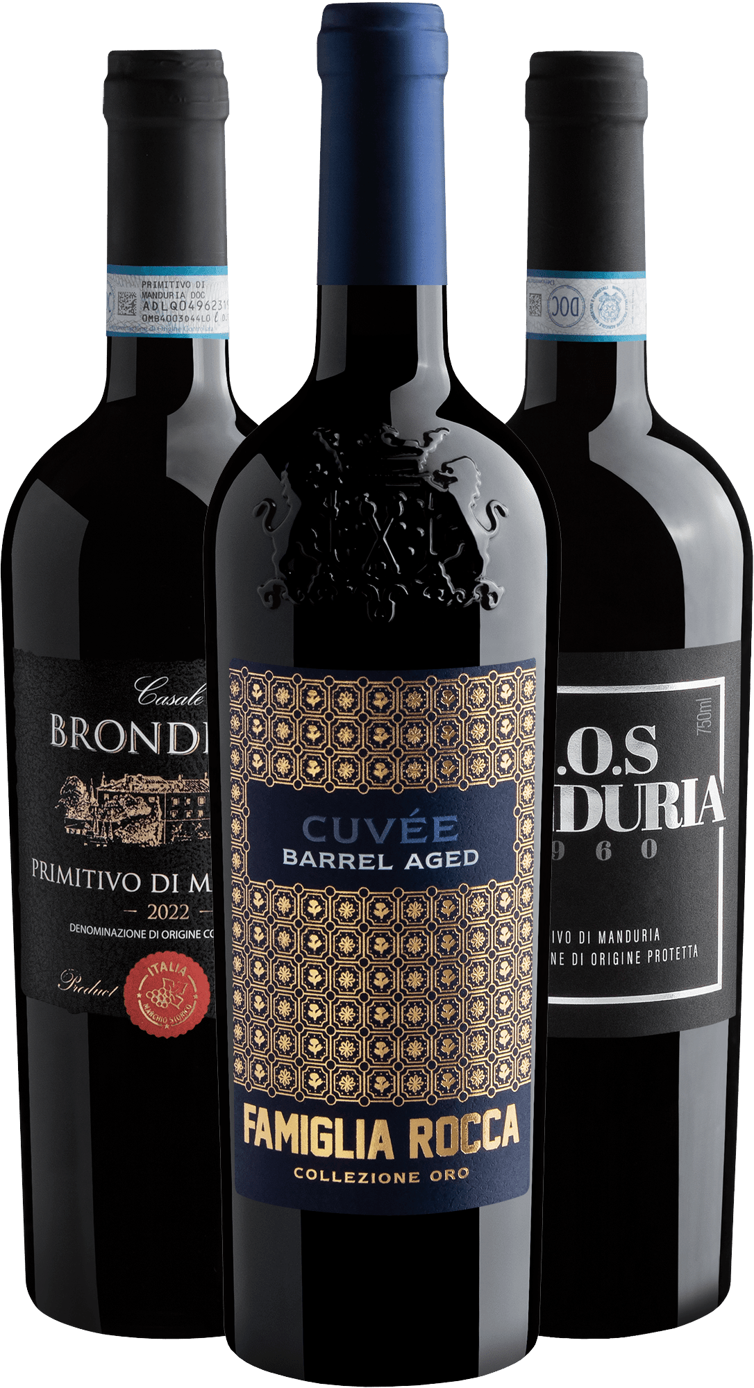 Kit 3 Italianos Best Sellers por R$79,92 cada garrafa 