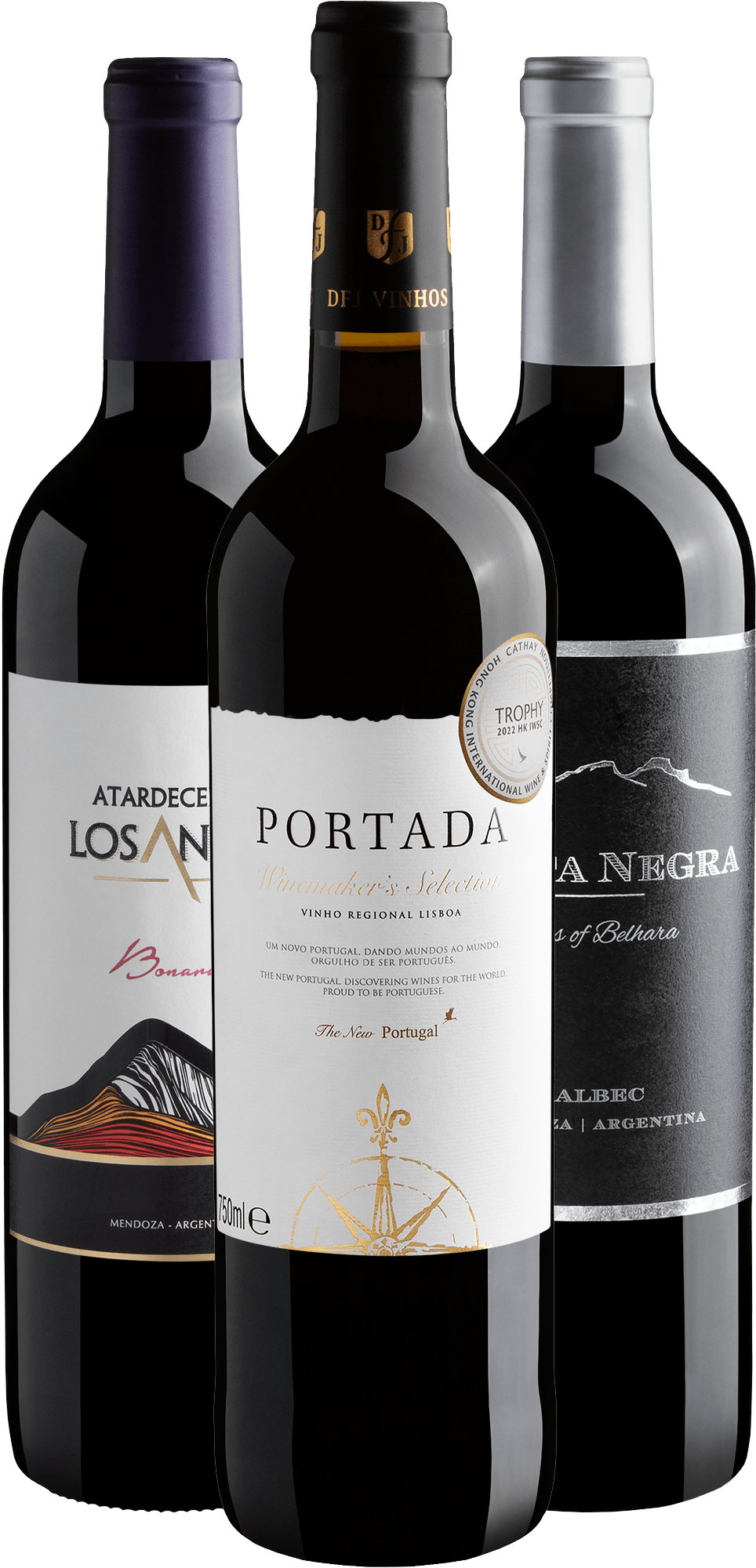 Kit 3 Medalhas de Ouro por R$39,90 cada garrafa