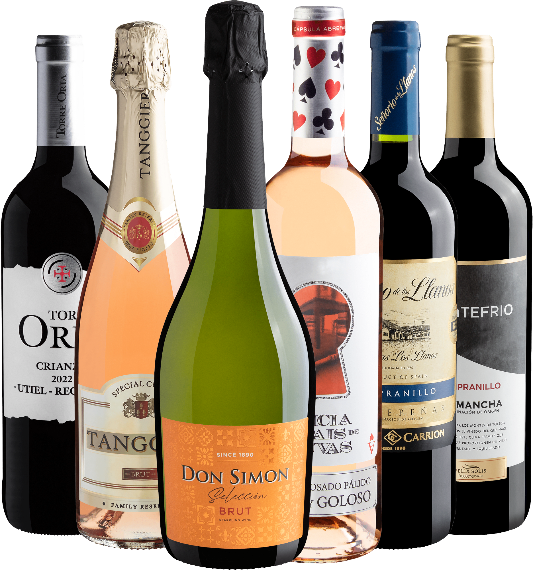 Kit 6 Vinhos Best Sellers Espanhóis por R$34,90 cada garrafa