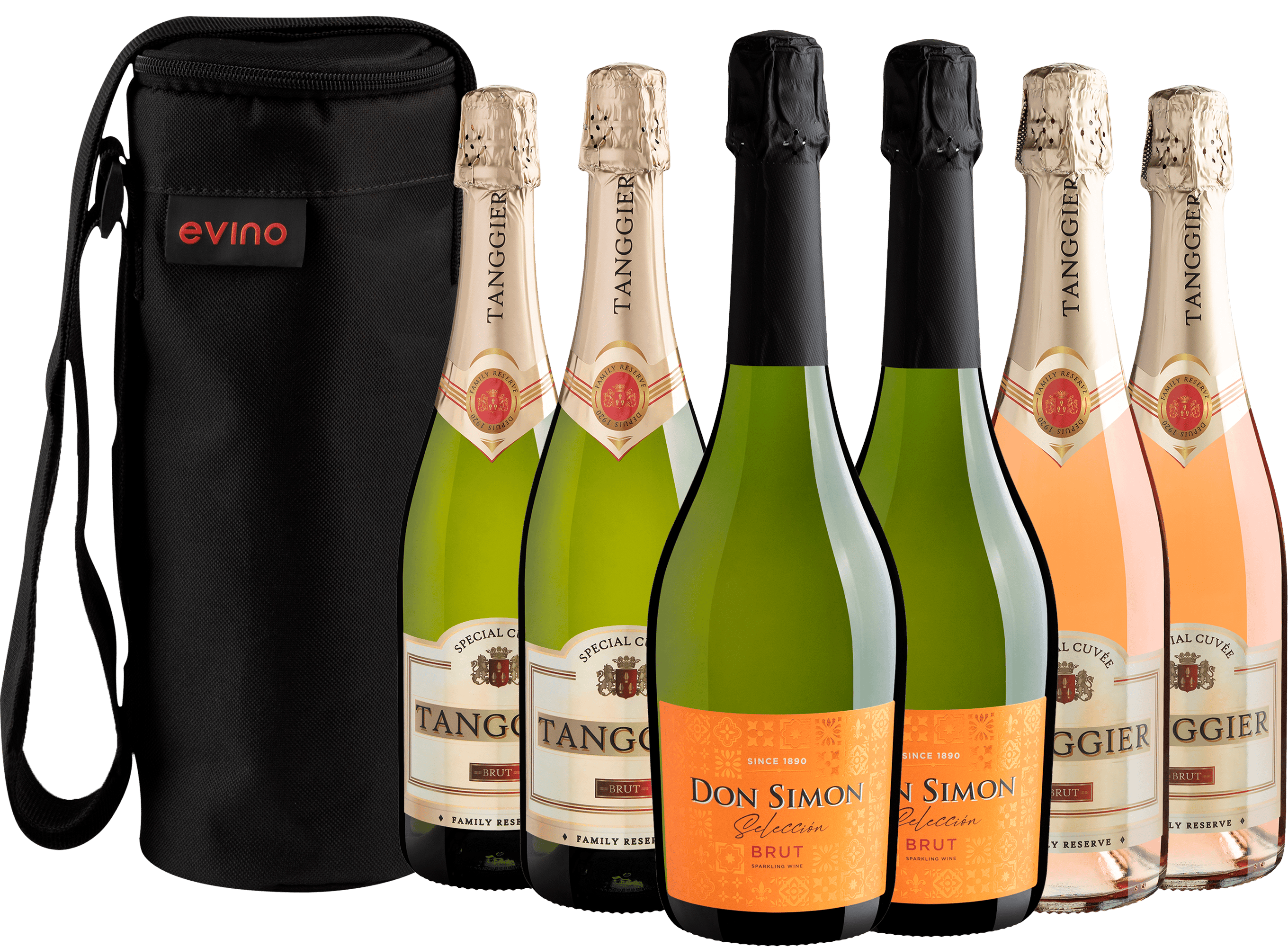 Kit 6 Espumantes Espanhóis + Bolsa Exclusiva