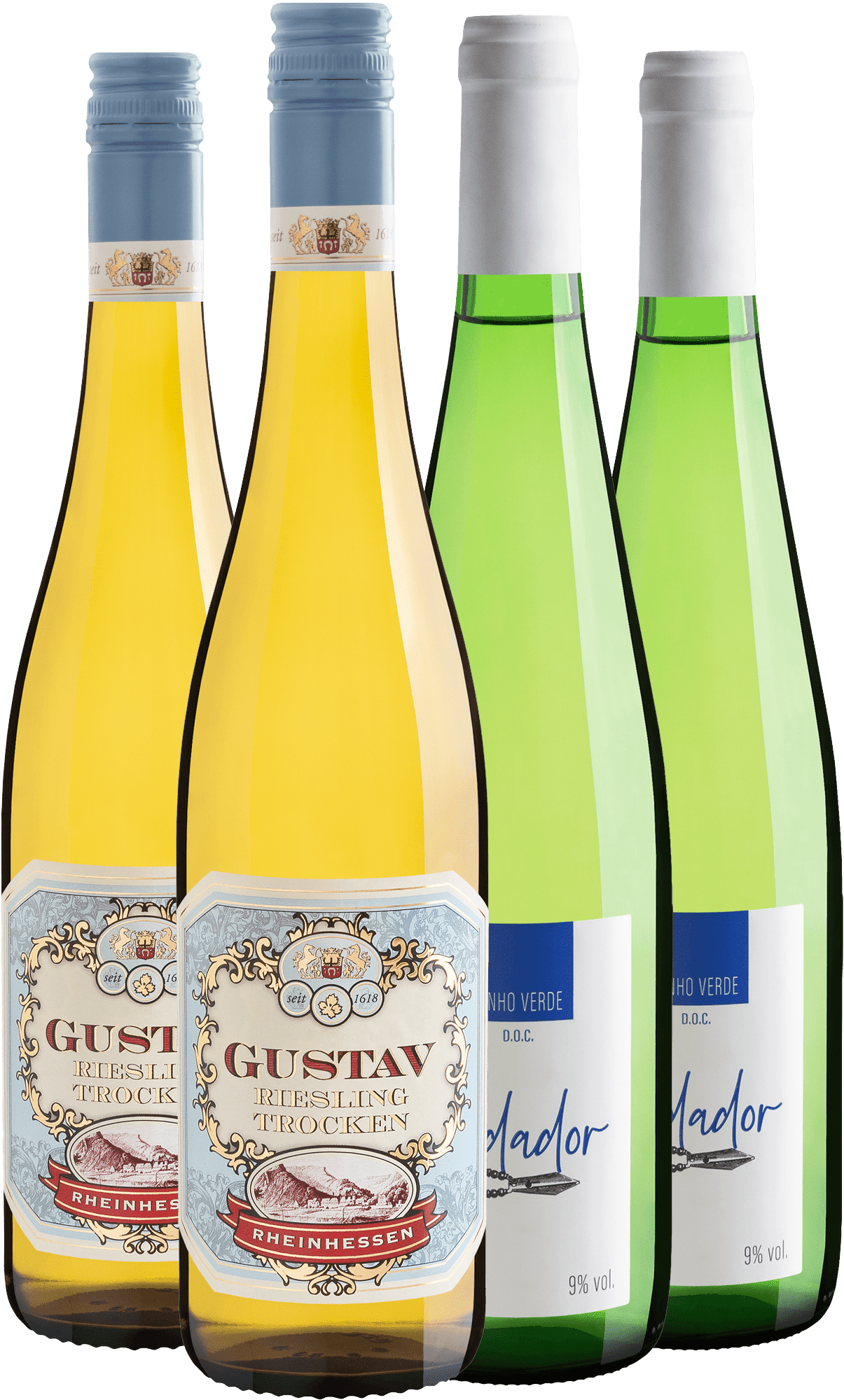 Kit Vinhos Brancos Best Sellers | 2 Gustav Riesling + 2 Podador