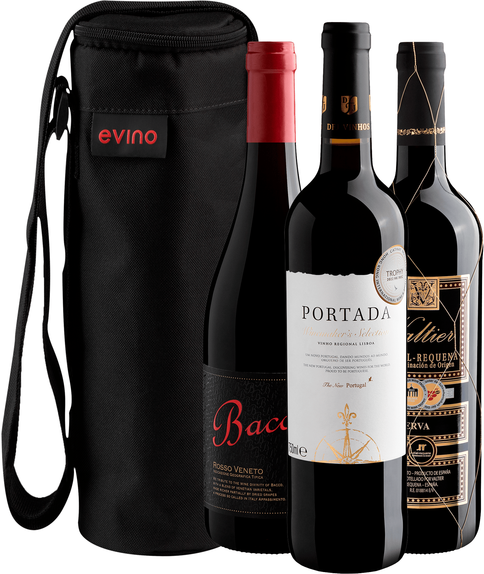 Kit 3 Vinhos Tintos Premiados + Bolsa Exclusiva