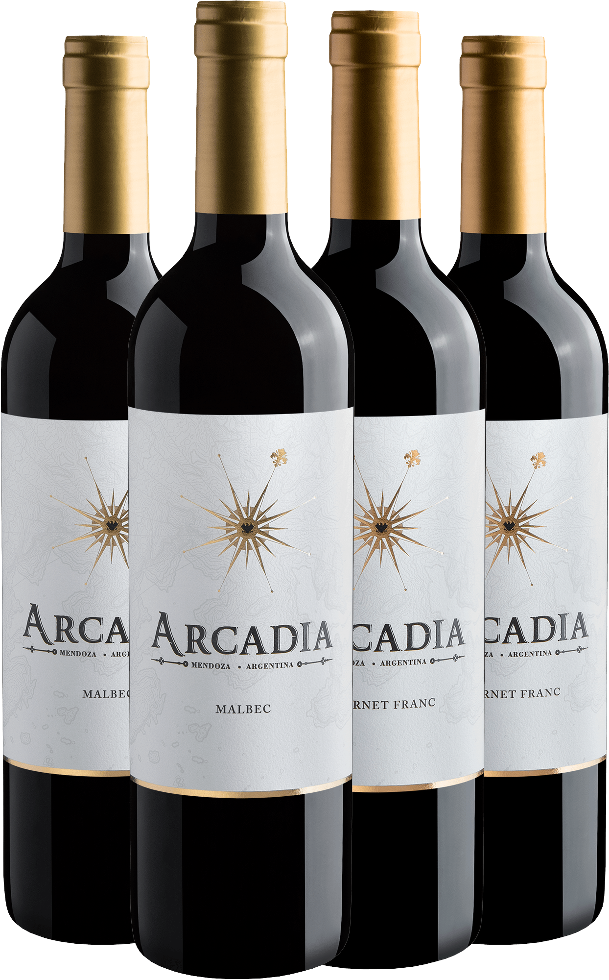 Kit Arcadia: 2 Malbecs + 2 Cabernets Francs