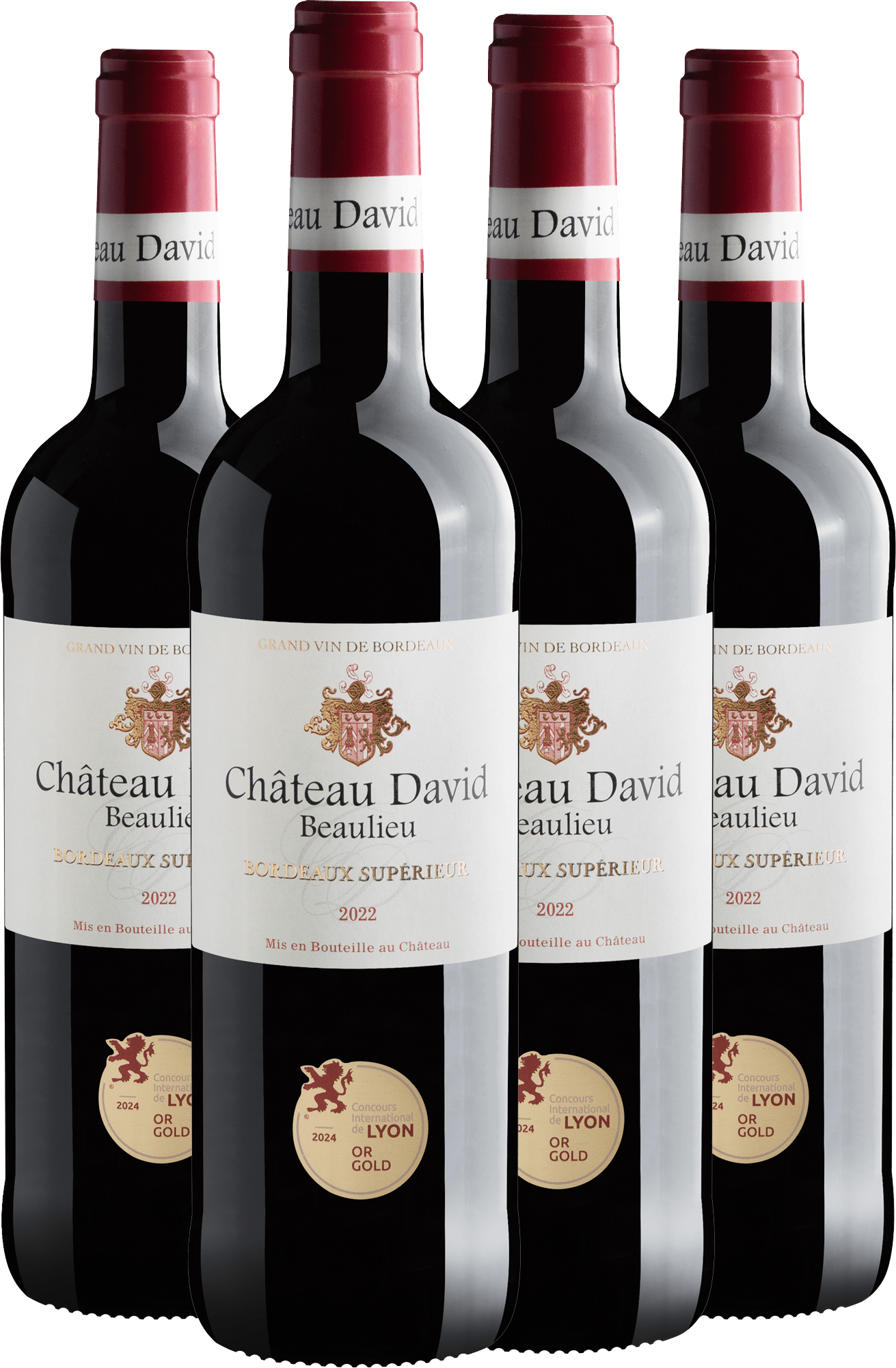 Kit 4 Château David Beaulieu Bordeaux Supérieur AOC
