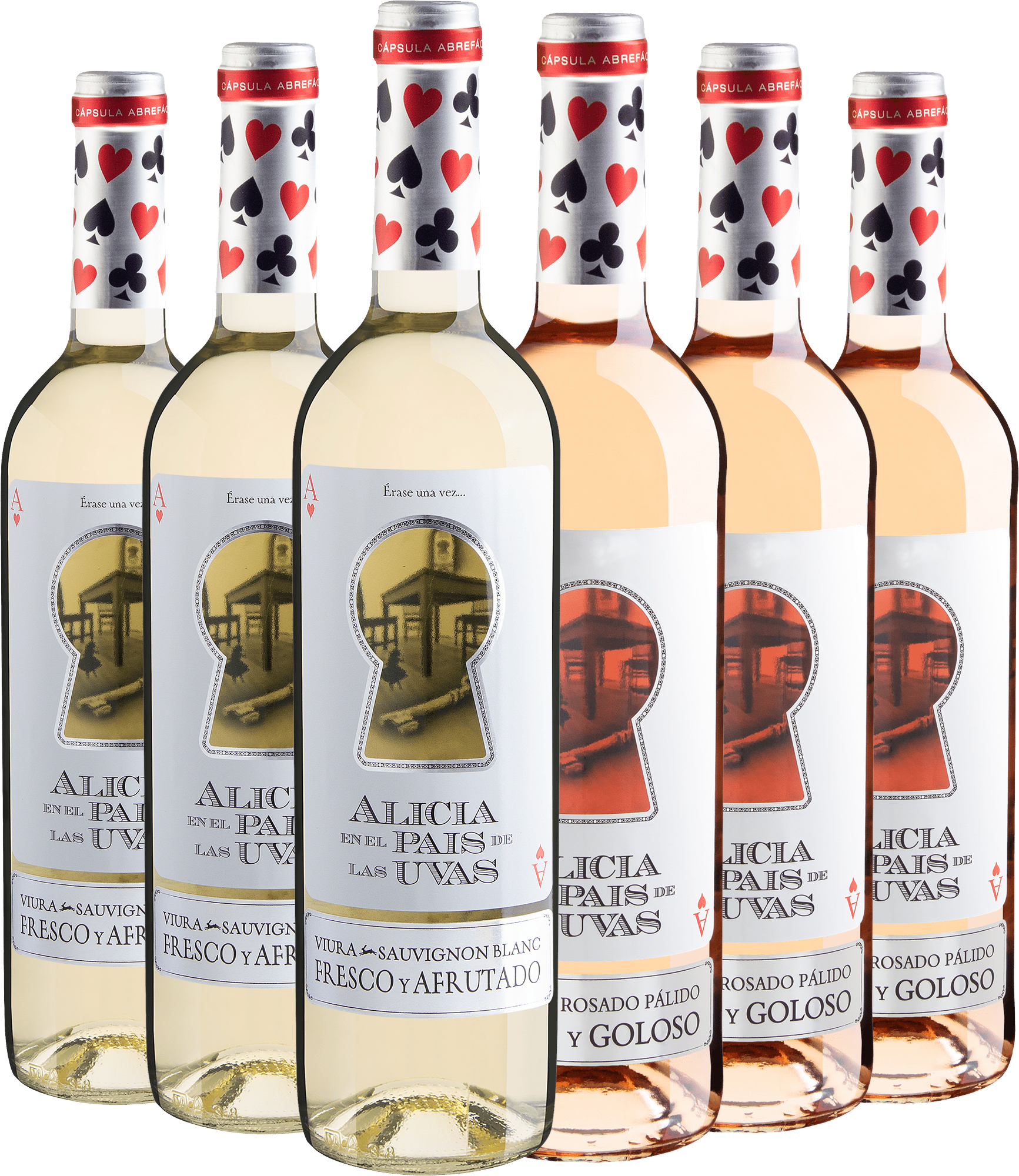 Kit Alicia en el Pais de Las Uvas | 3 Rosé + 3 Branco