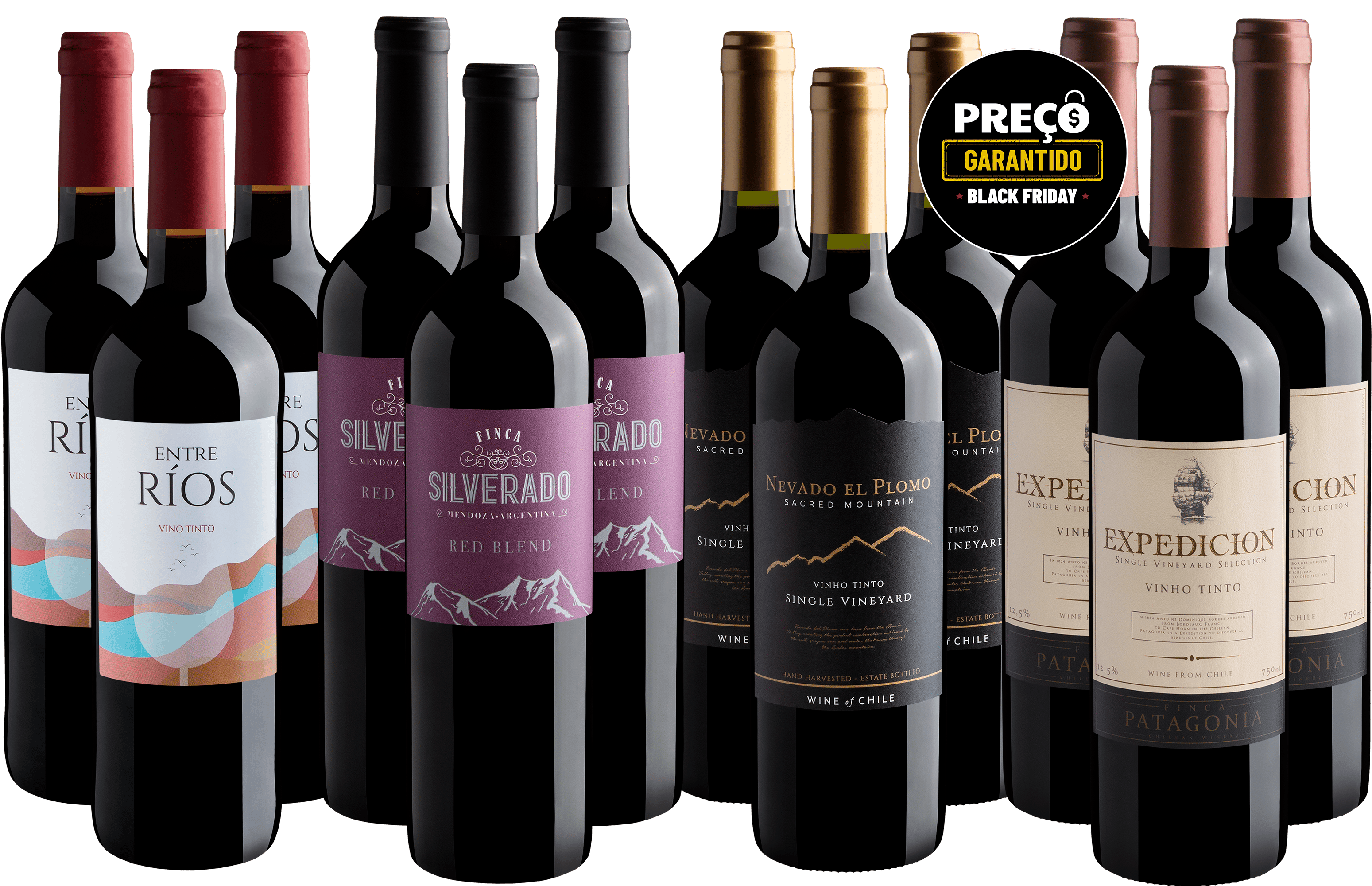 Kit 4 Best Sellers em Dose Tripla | 12 garrafas por R$23,90 cada*