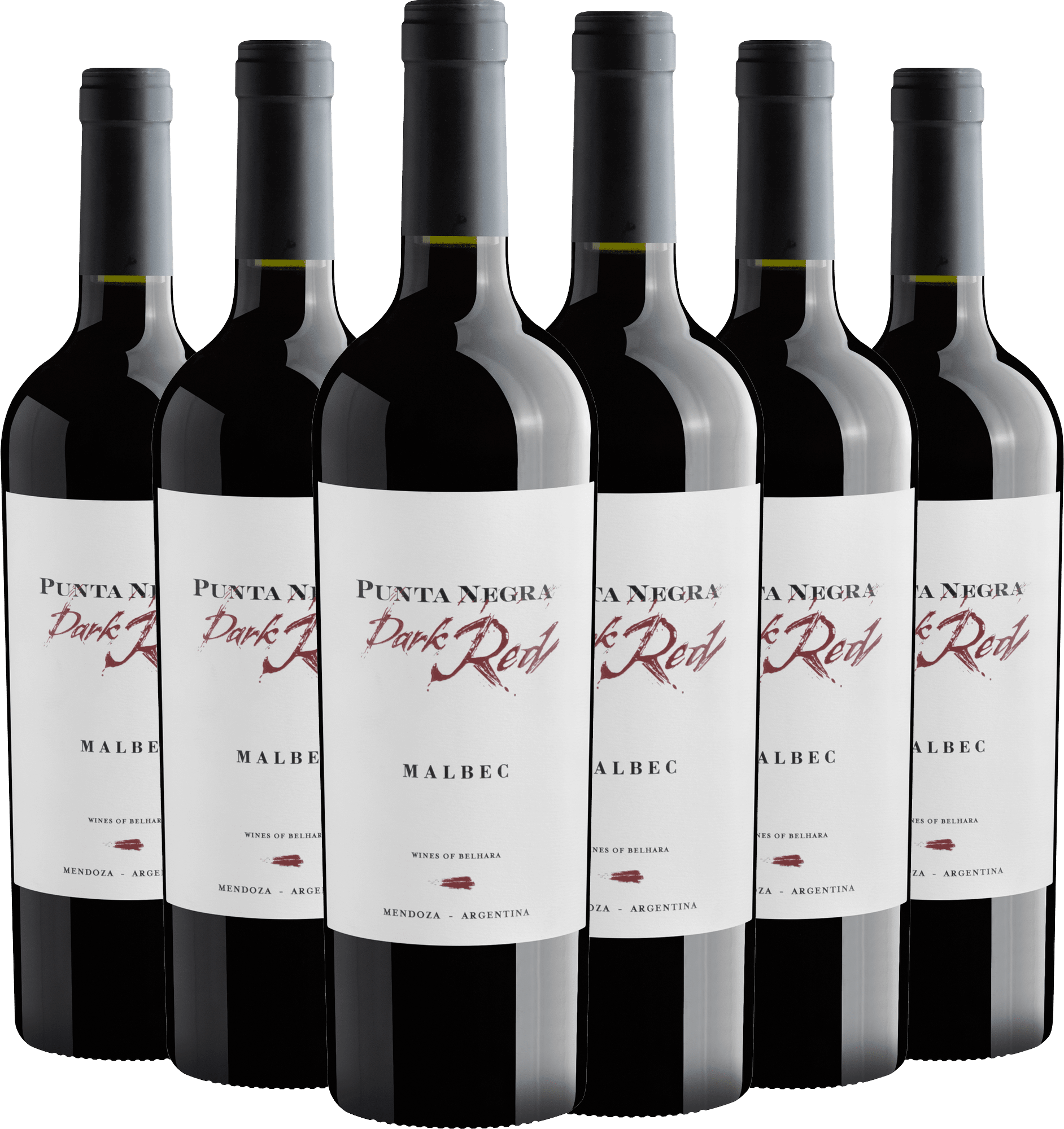 Kit 6 Punta Negra Dark Red Malbec