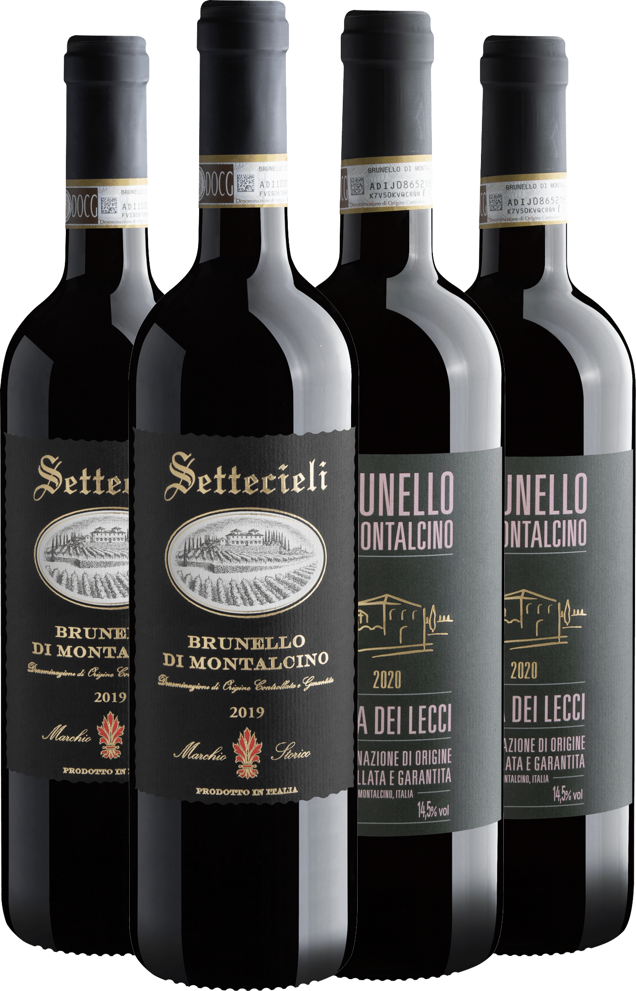 Kit 4 Brunello di Montalcino por R$354,90 cada garrafa 