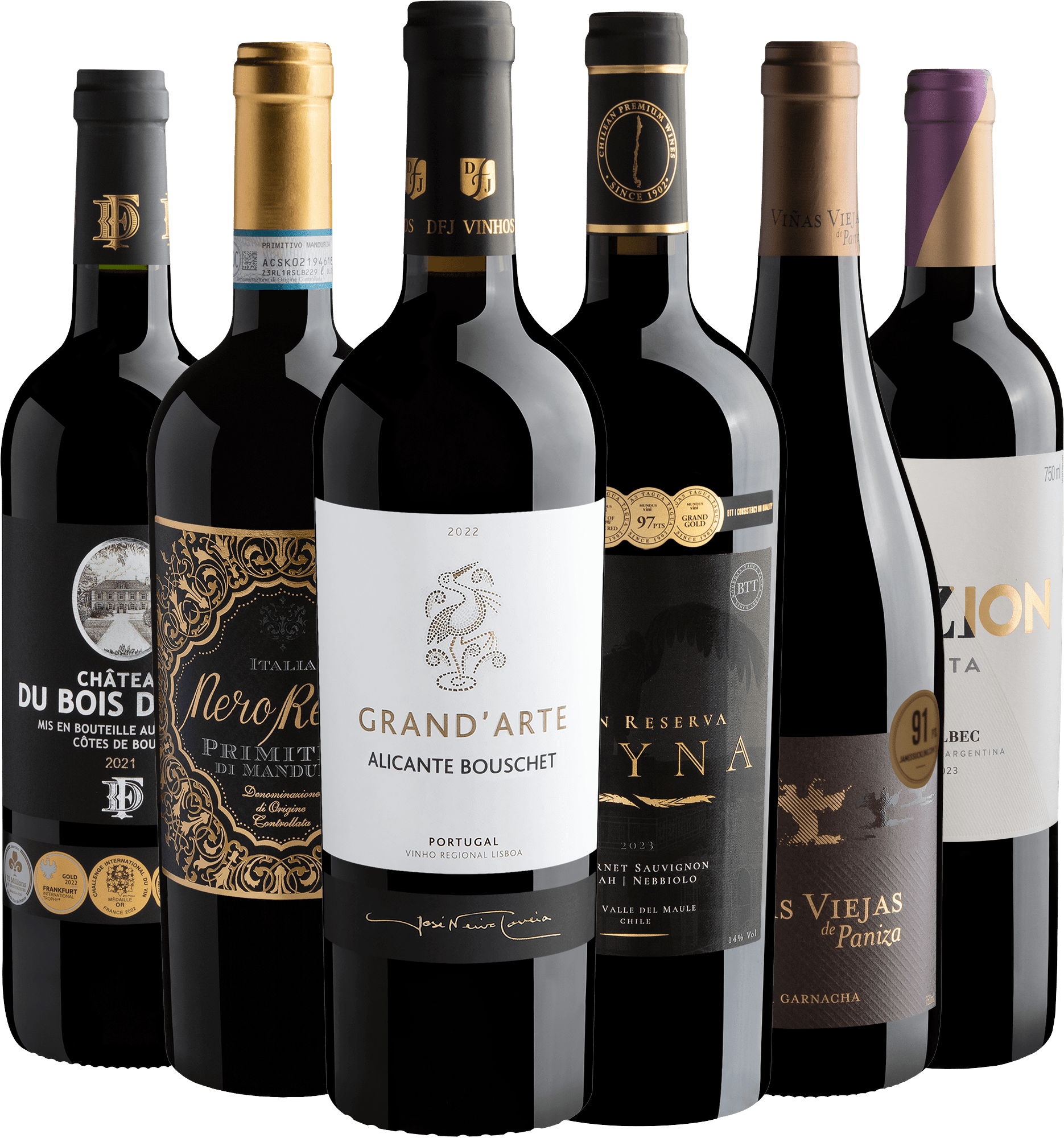 Kit Best Sellers Premium | 6 garrafas por R$74,88 cada