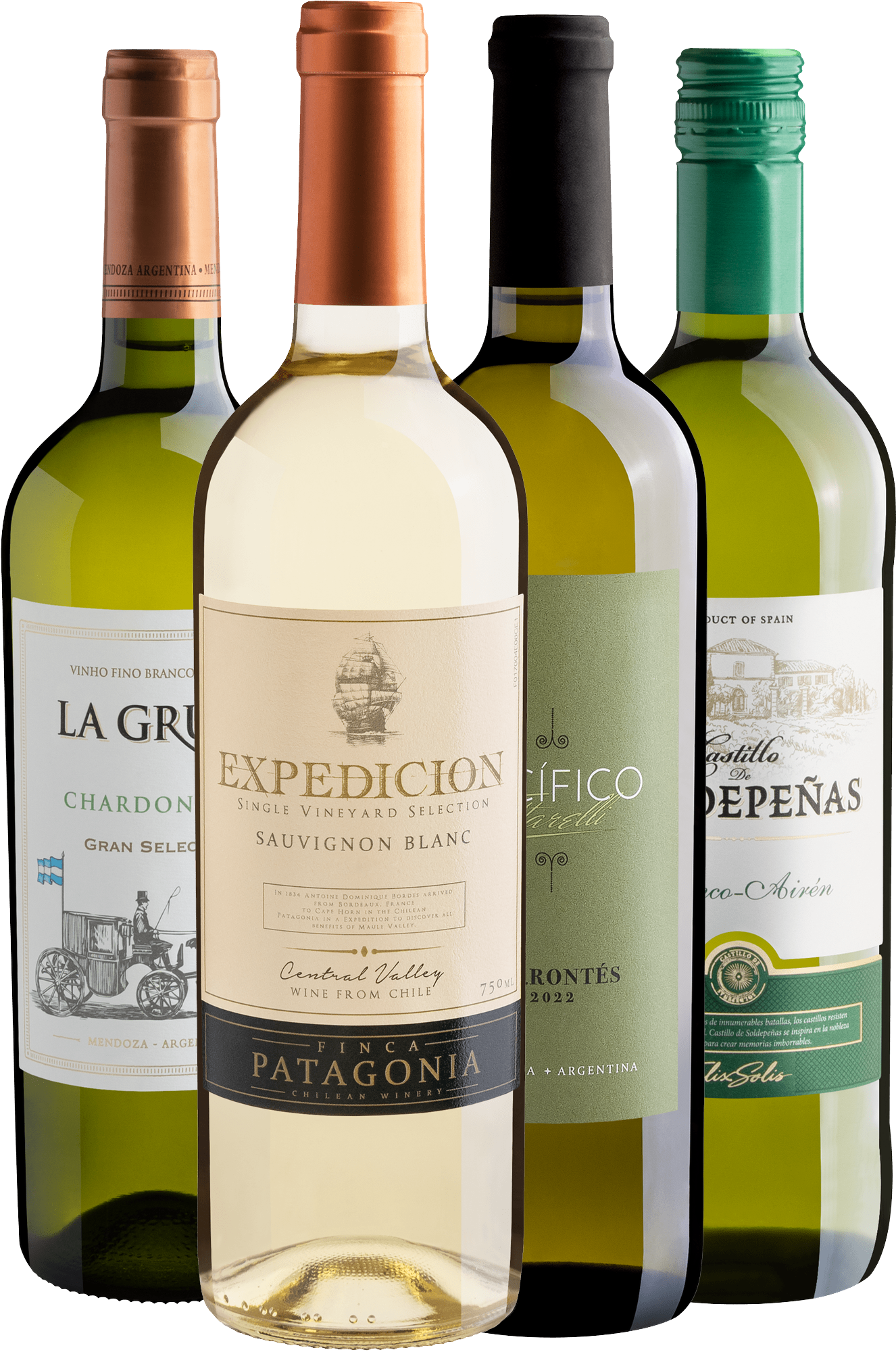 Kit Vinhos Brancos | 4 garrafas por R$27,90 cada 