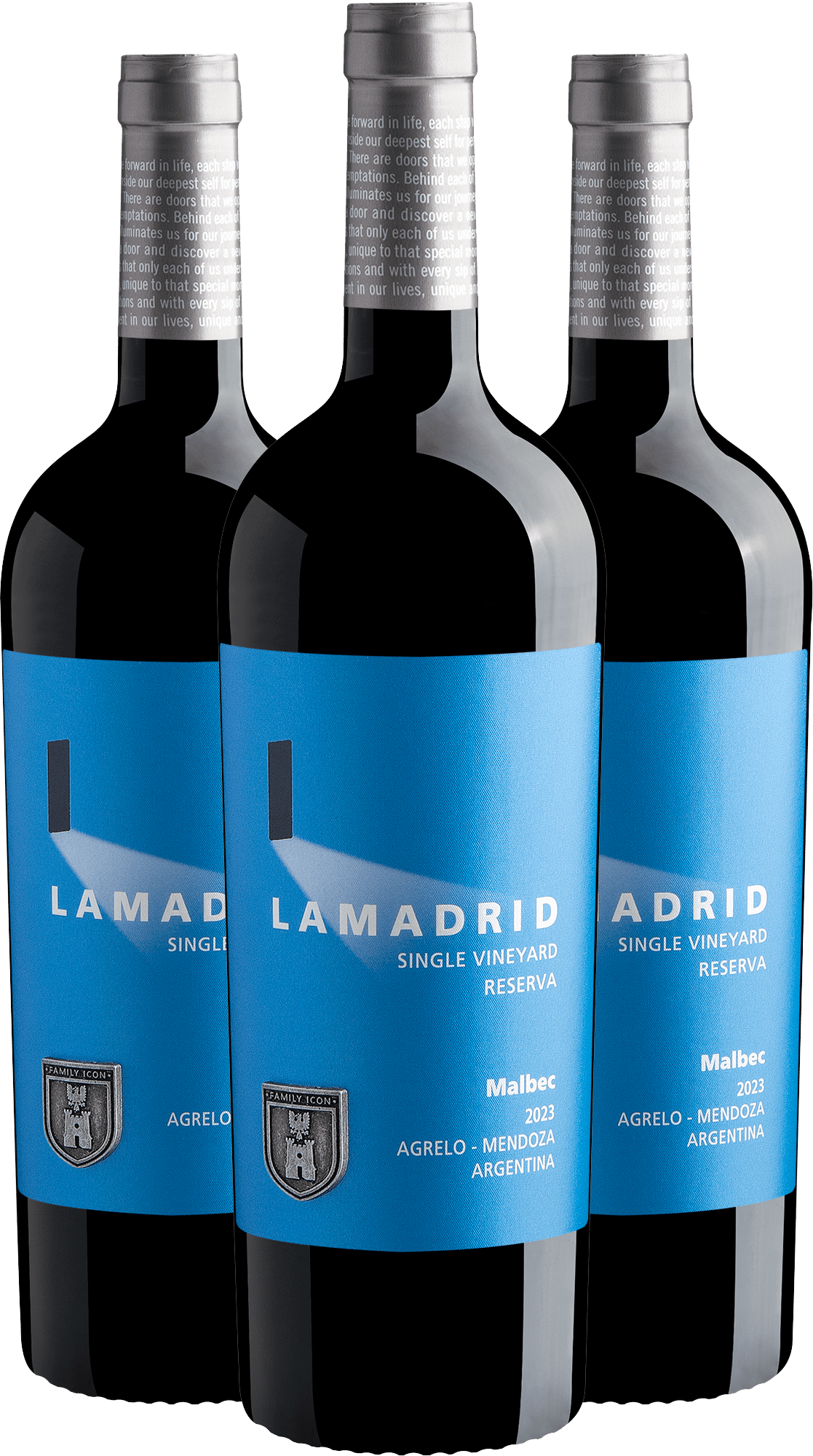 Kit 3 Lamadrid Single Vineyard Reserva Malbec por R$129,90 cada garrafa
