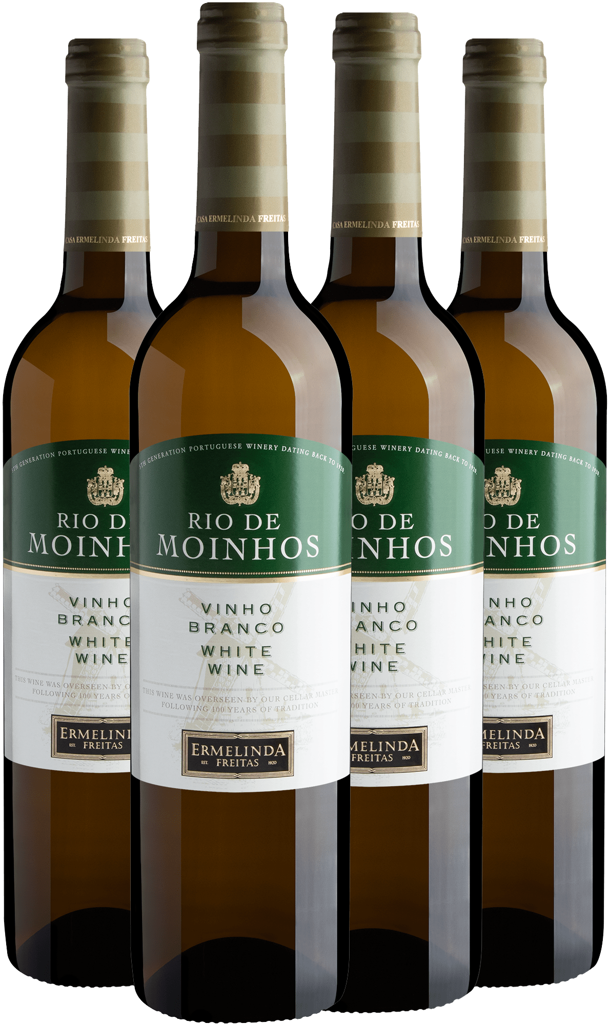 Kit 4 Rio de Moinhos Vinho Branco por R$39,90 cada garrafa