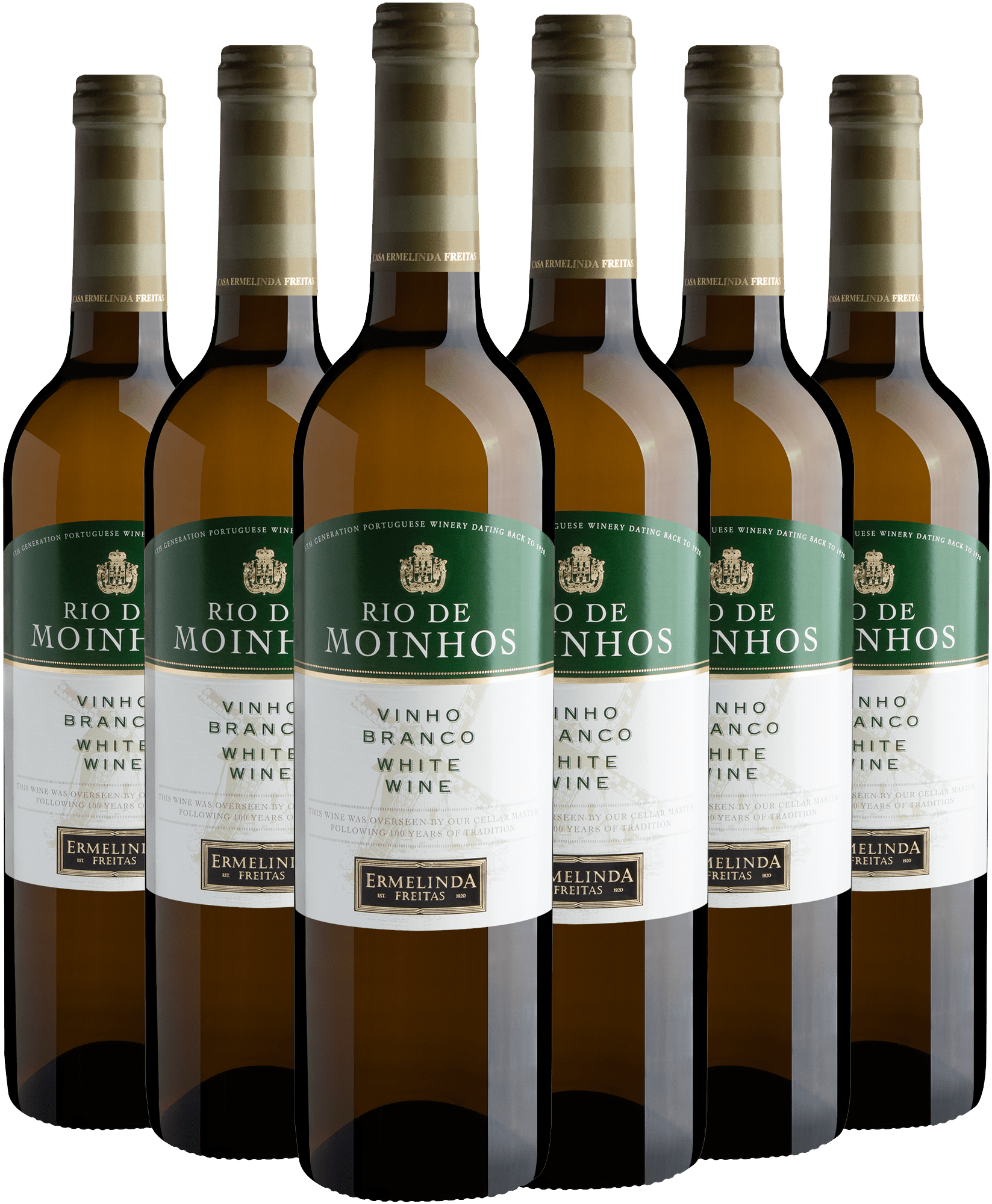 Kit 6 Rio de Moinhos Vinho Branco por R$36,90 cada garrafa