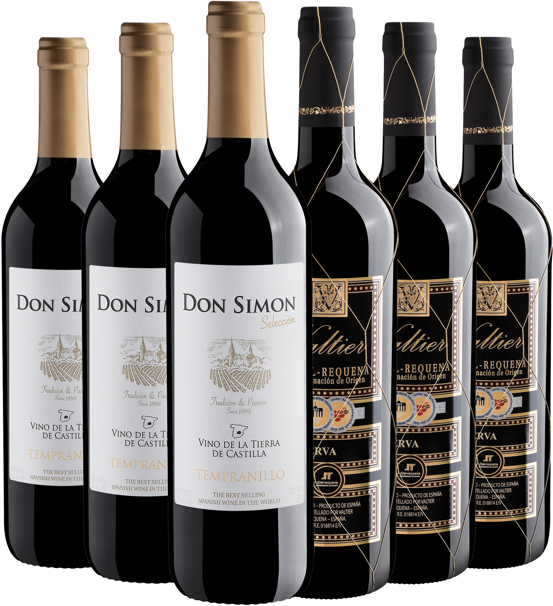 Kit 3 Don Simon + 3 Valtier Reserva