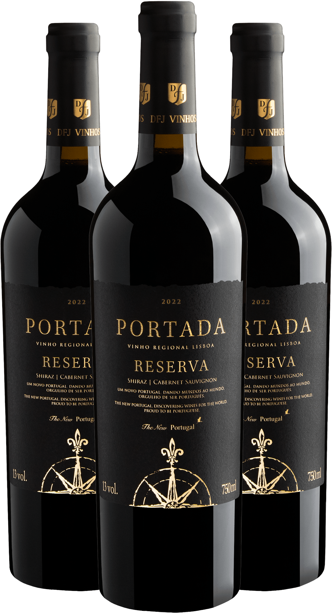 Kit 3 Portada Reserva Black Shiraz | Cabernet Sauvignon por R$84,90 cada garrafa