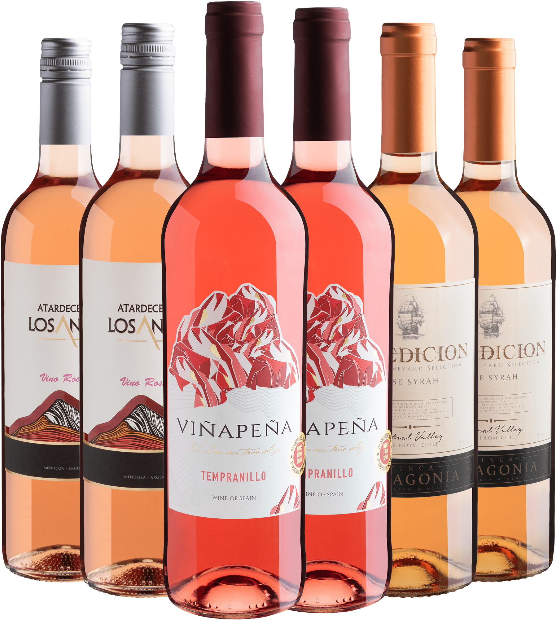 Kit 6 Rosés Best Sellers por R$27,90 cada garrafa