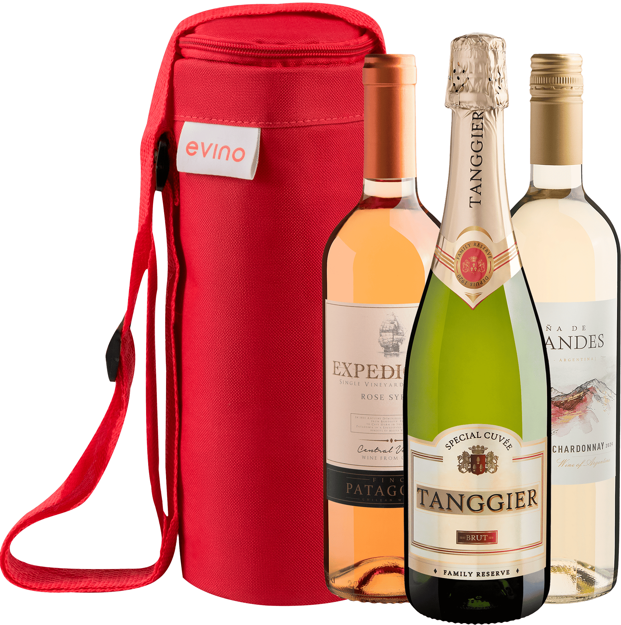 Kit 3 Vinhos Refrescantes com Tanggier Brut + Bolsa Exclusiva