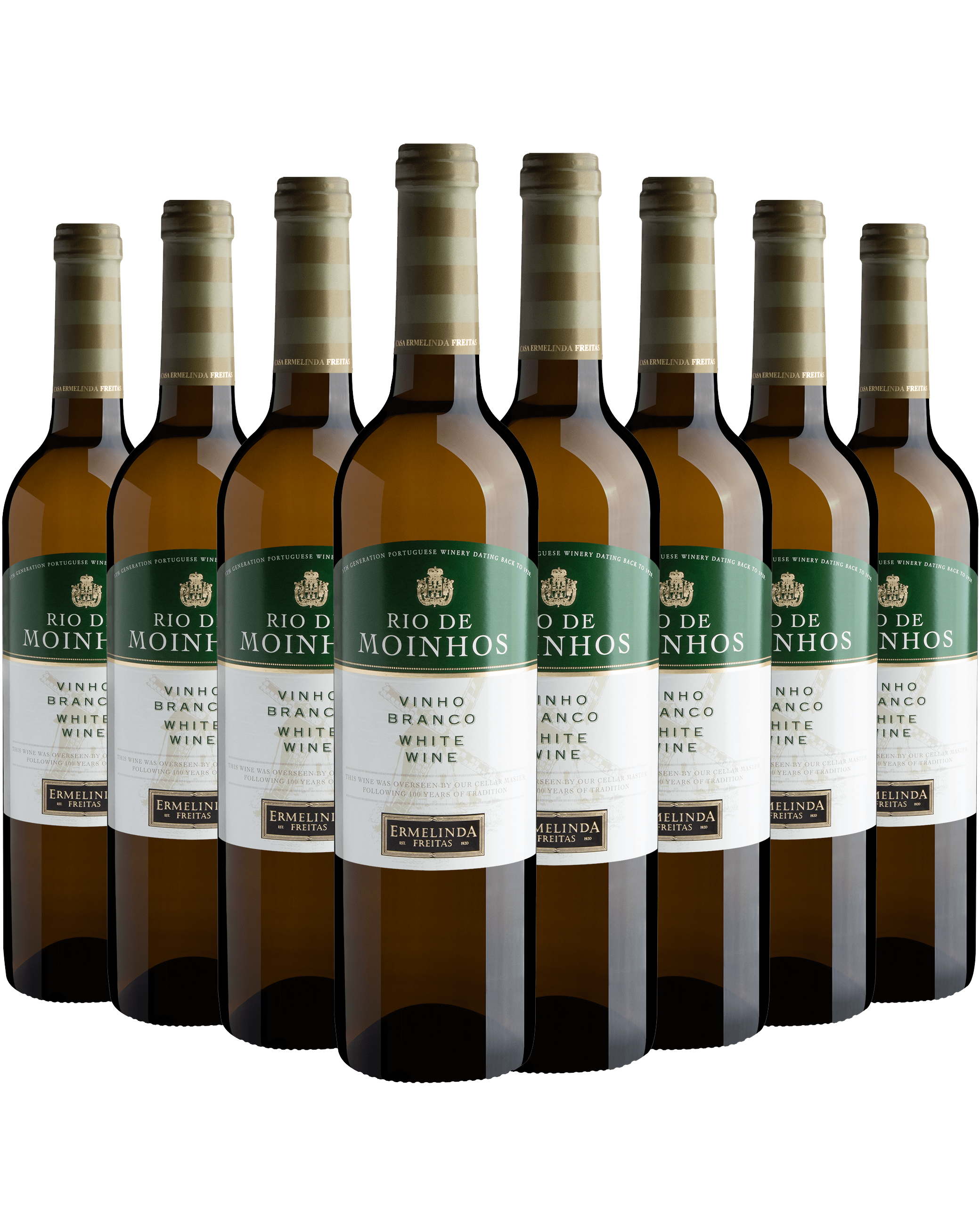 Kit Rio de Moinhos Vinho Branco: 8 garrafas por R$39,90 cada