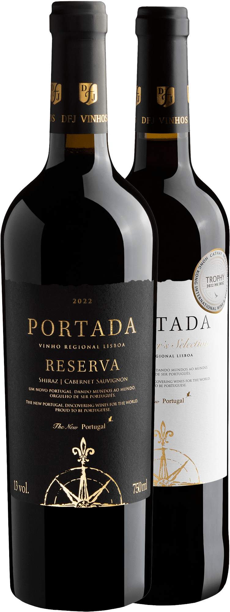 Kit Portada Reserva Black + Portada Winemaker's Selection por R$69,90 cada