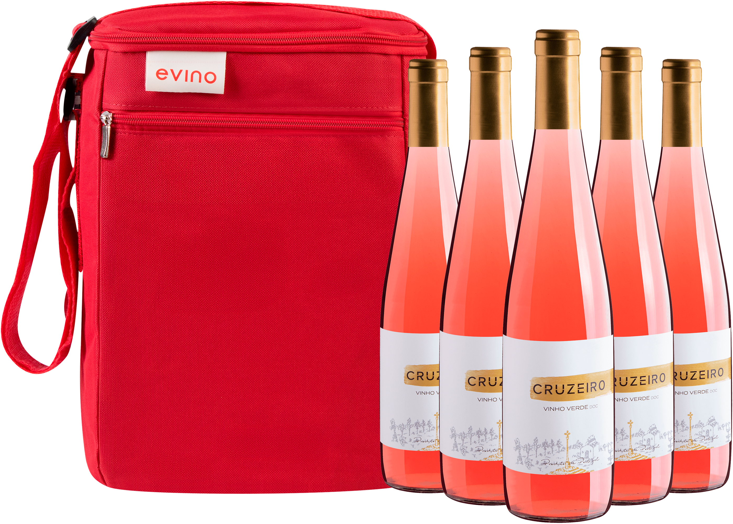 Kit 5 Cruzeiro Rosado Vinho Verde DOC + Bolsa Exclusiva Grátis