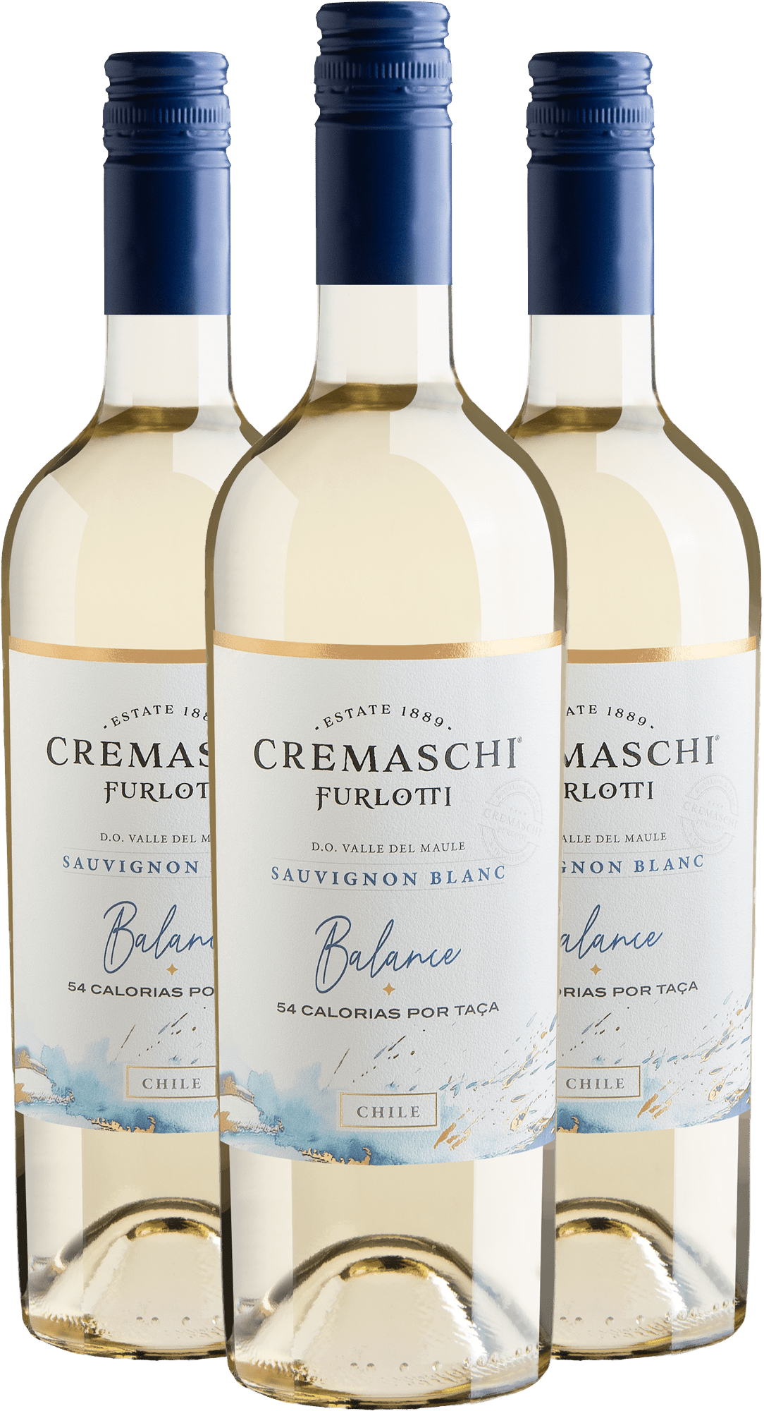 Kit 3 Cremaschi Furlotti Balance Sauvignon Blanc Valle del Maule D.O. por R$59,90 cada garrafa