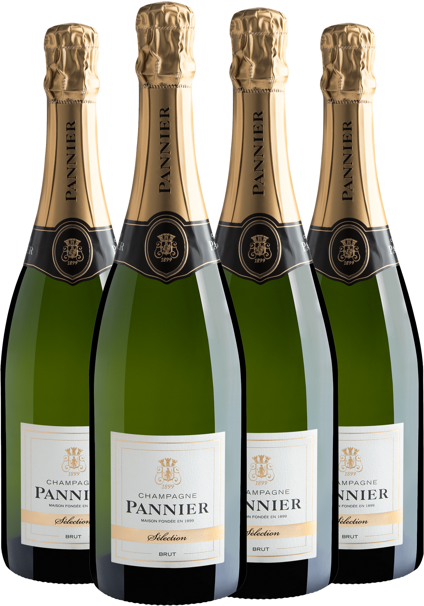 Kit 4 Champagne Pannier Sélection Brut