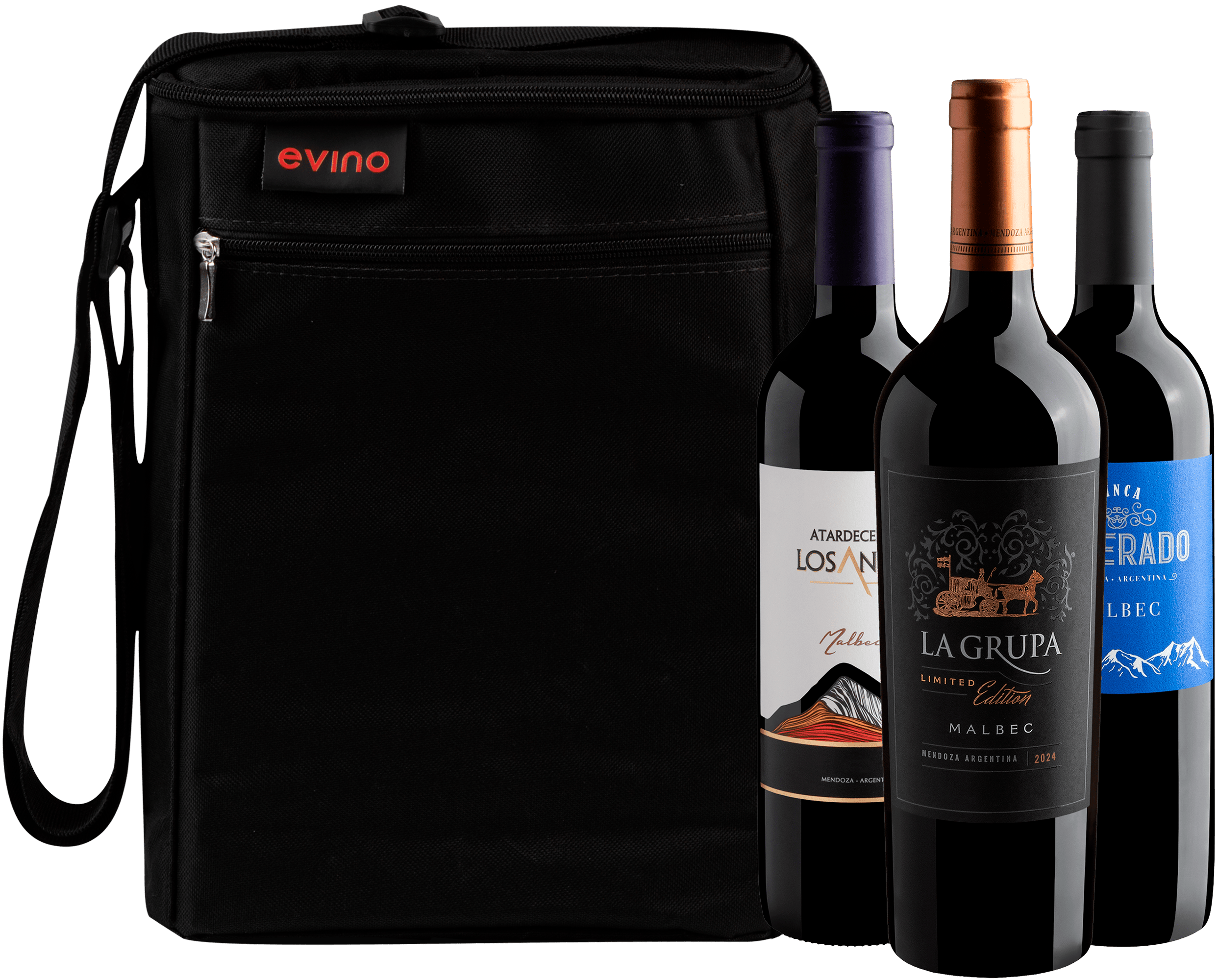 Kit 3 Malbecs com La Grupa Limited Edition + Bolsa Exclusiva