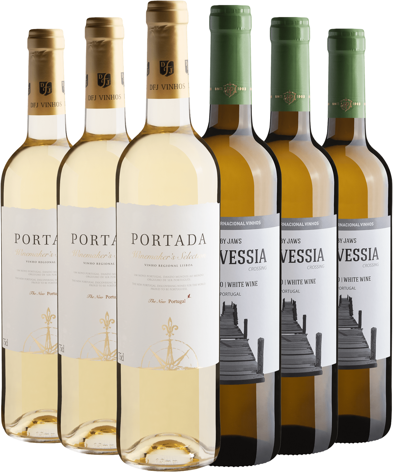 Kit Vinhos Brancos Portugueses | 3 Portada Winemaker's + 3 Travessia