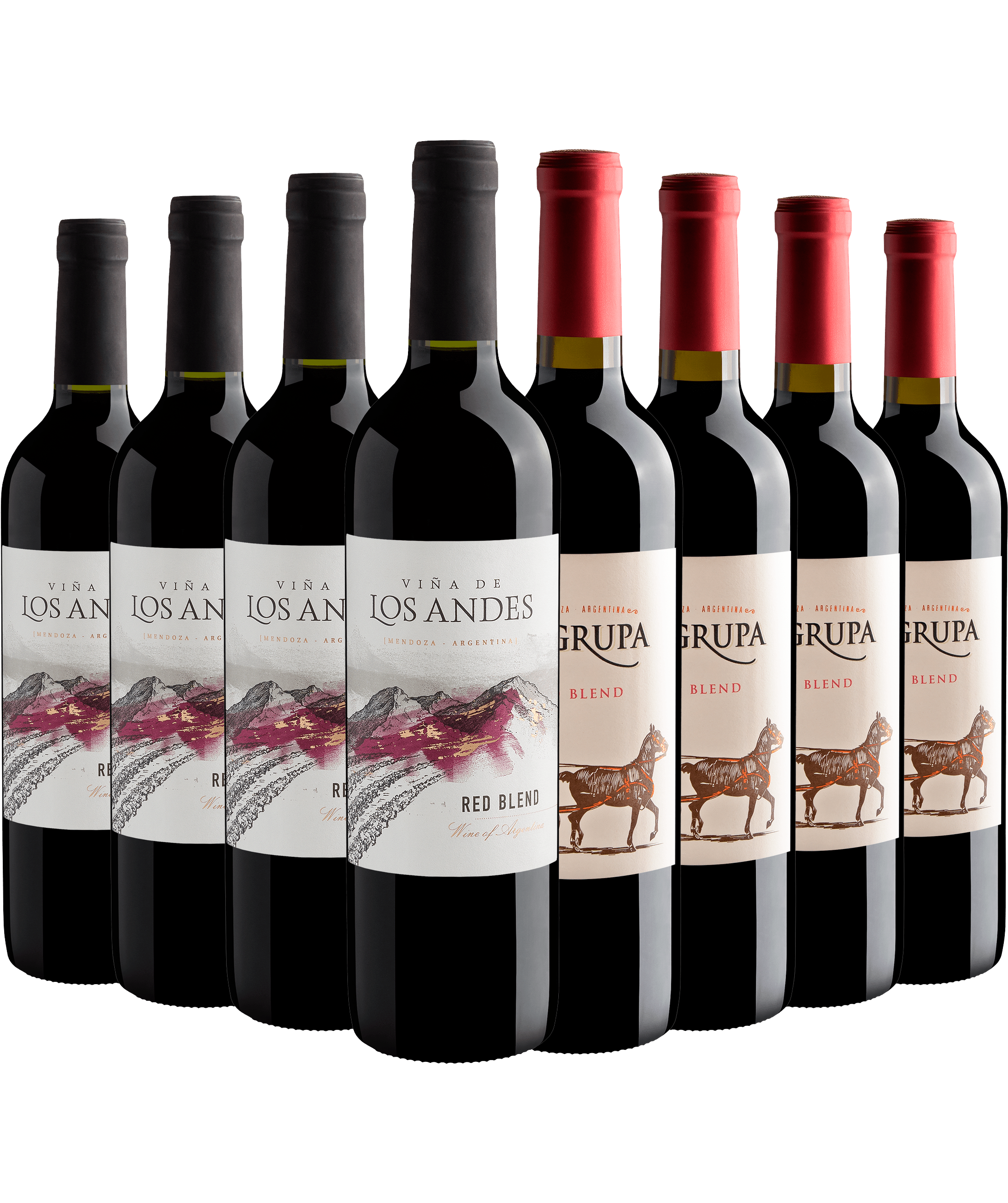 Kit Red Blend | 4 Viña de Los Andes + 4 La Grupa