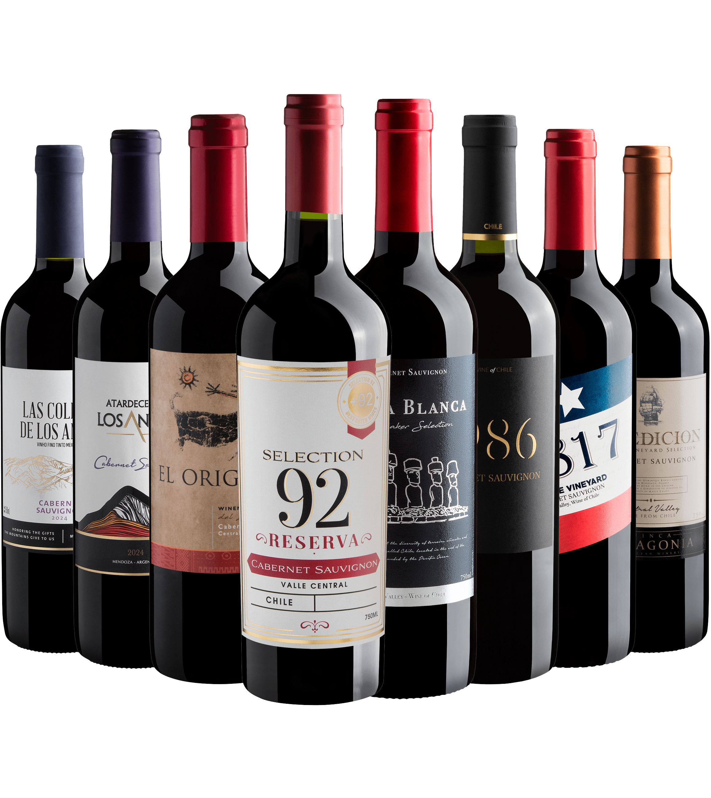 Kit 8 Cabernets Sauvignons